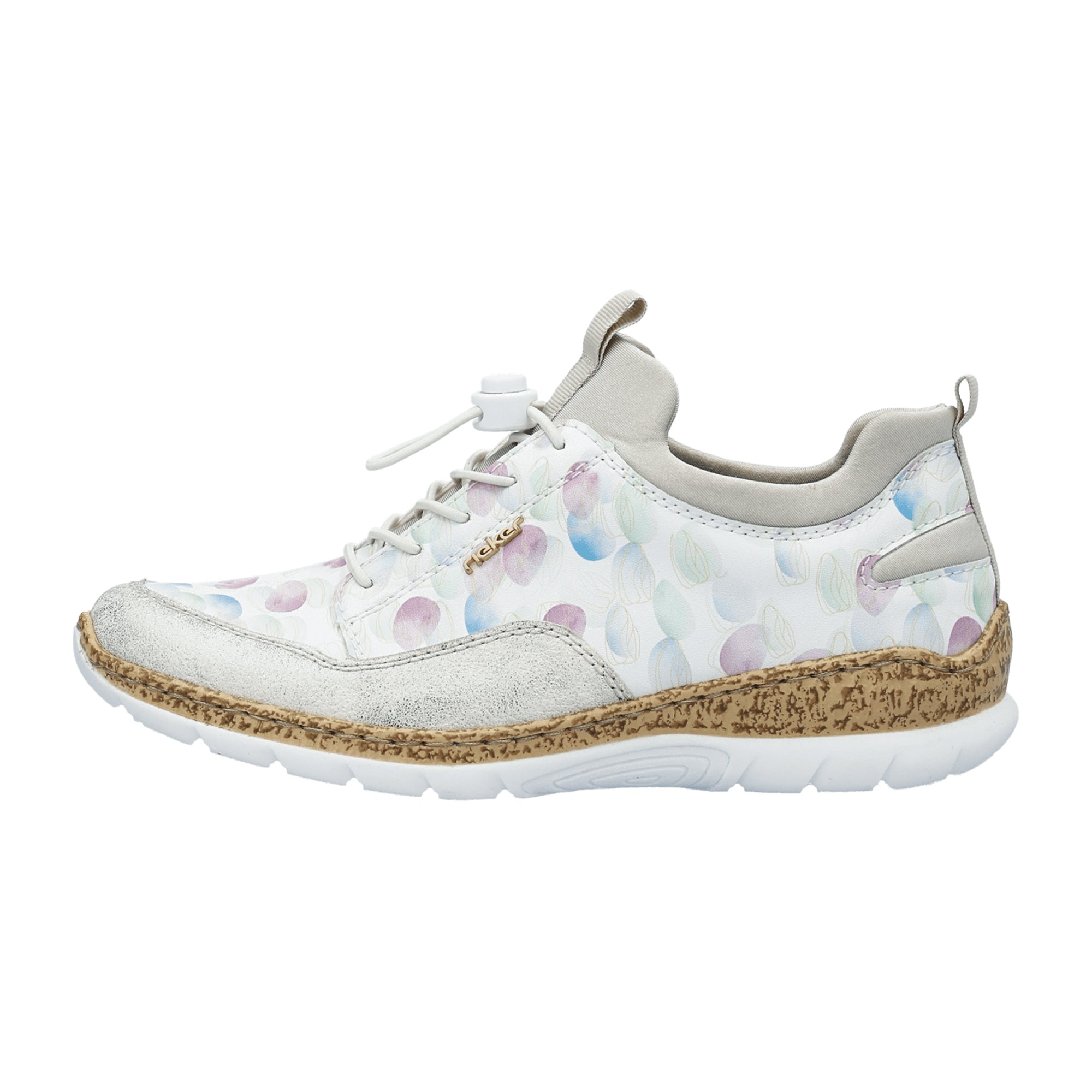 Rieker FSK Women's Slip-On Shoes, Colorful, Removable Insole, Synthetic Leather