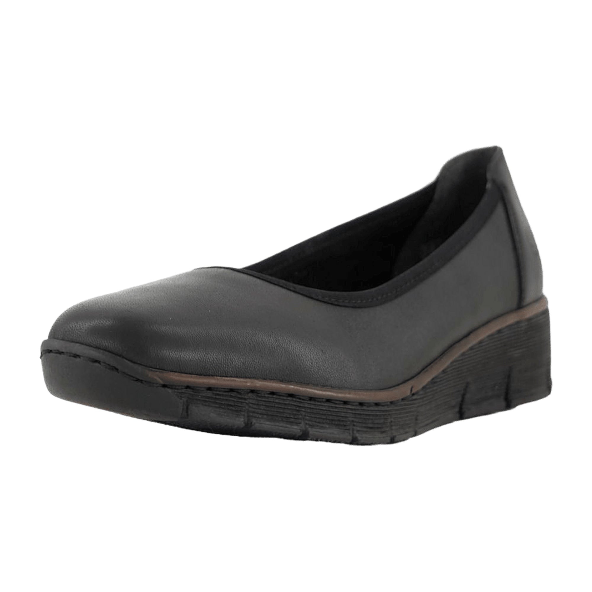 Rieker 53755-00 Black Slip-On Shoes for Women