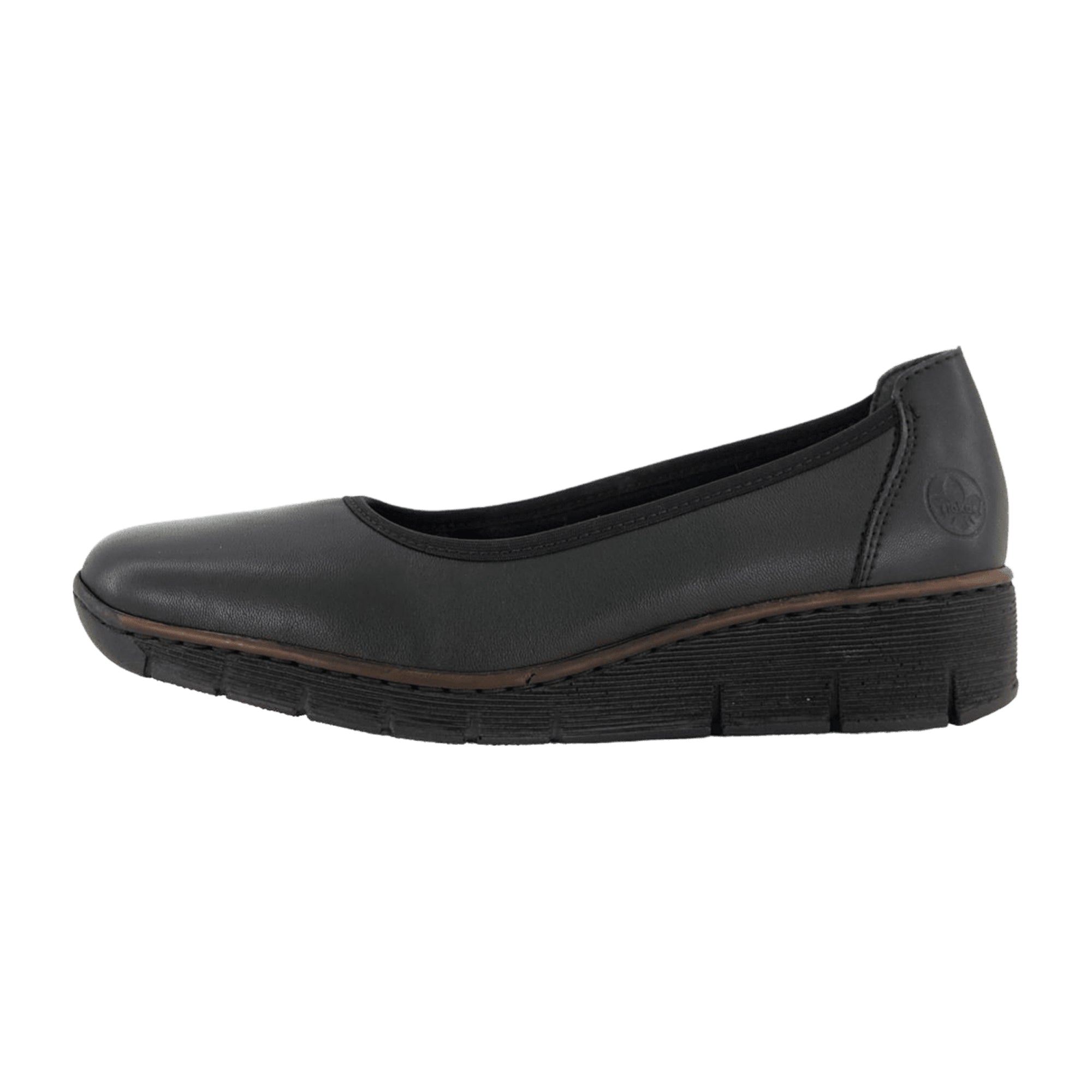 Rieker 53755-00 Black Slip-On Shoes for Women