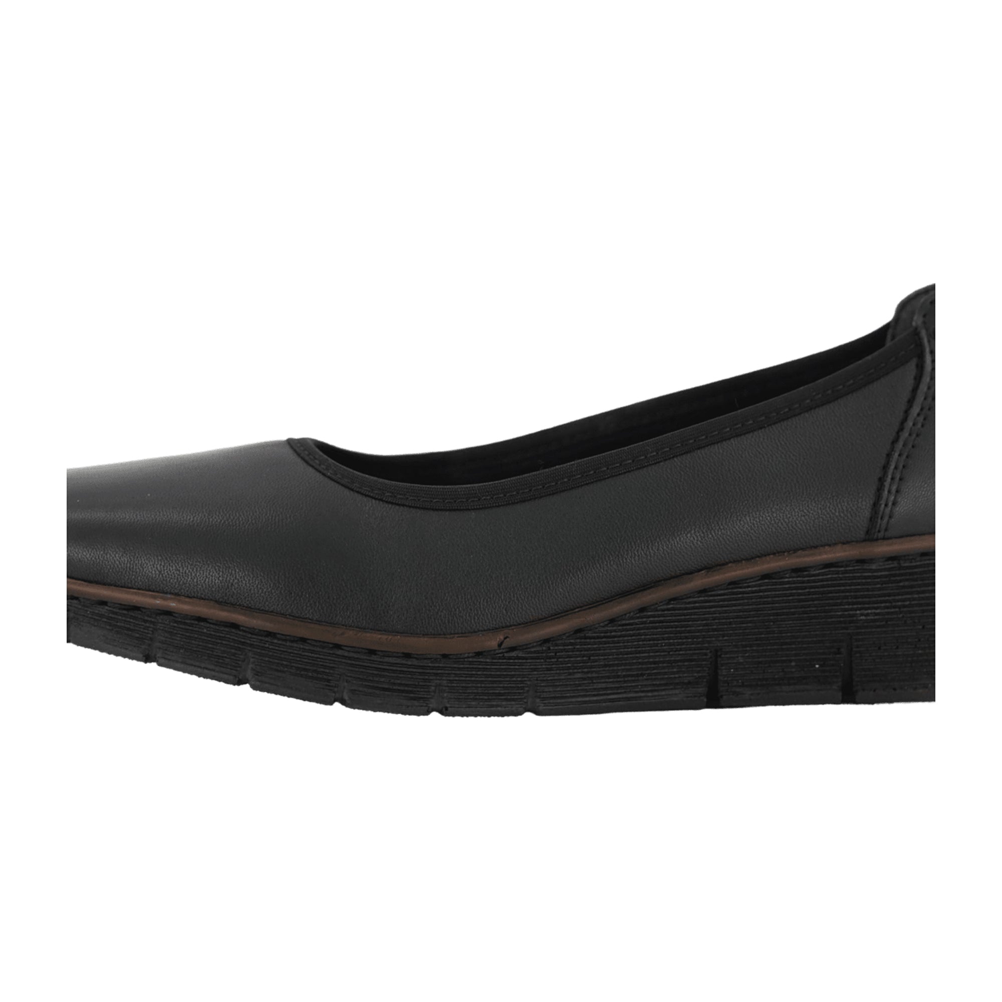 Rieker 53755-00 Black Slip-On Shoes for Women