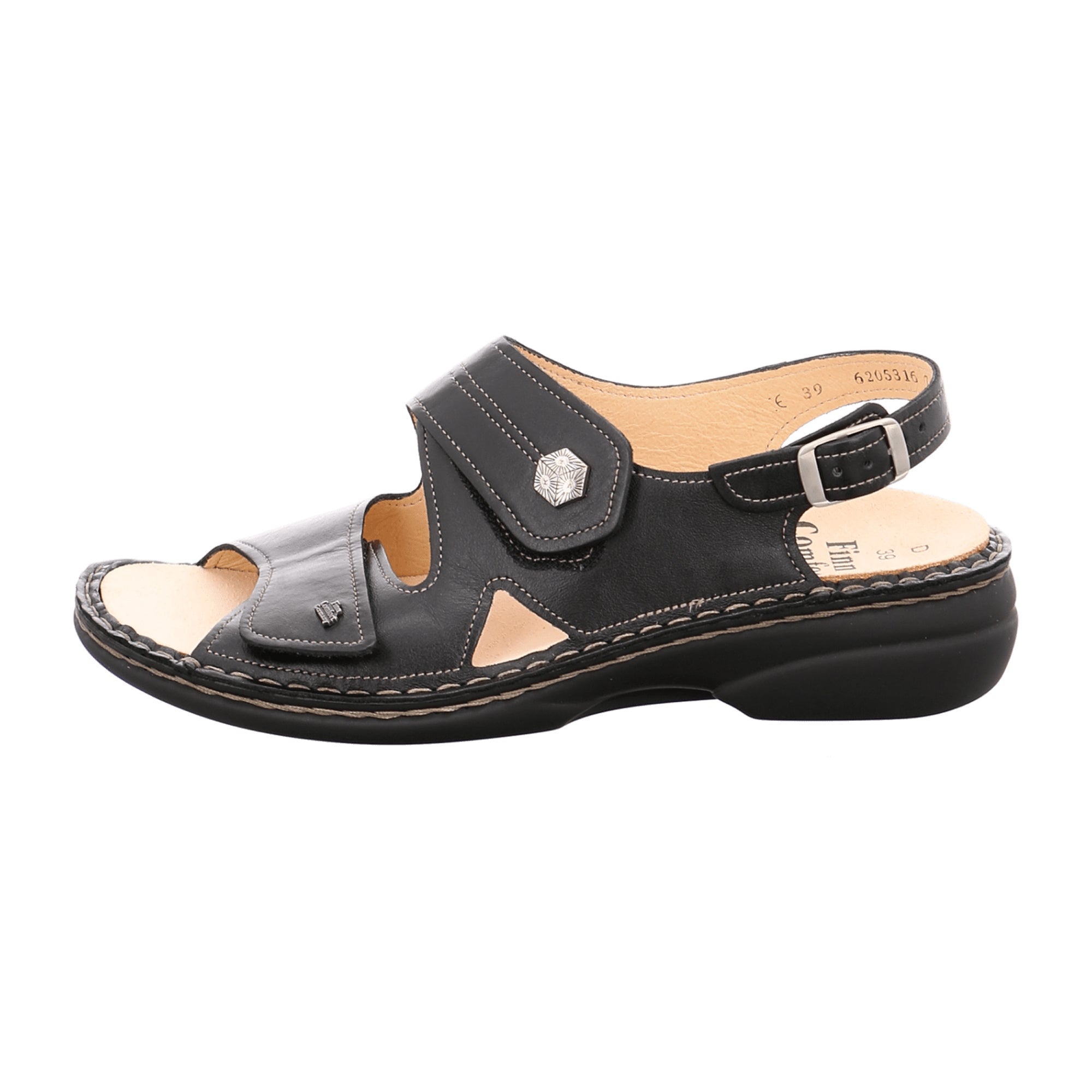 Finn Comfort Milos Women's Comfort Sandals, Black - Stylish & Durable