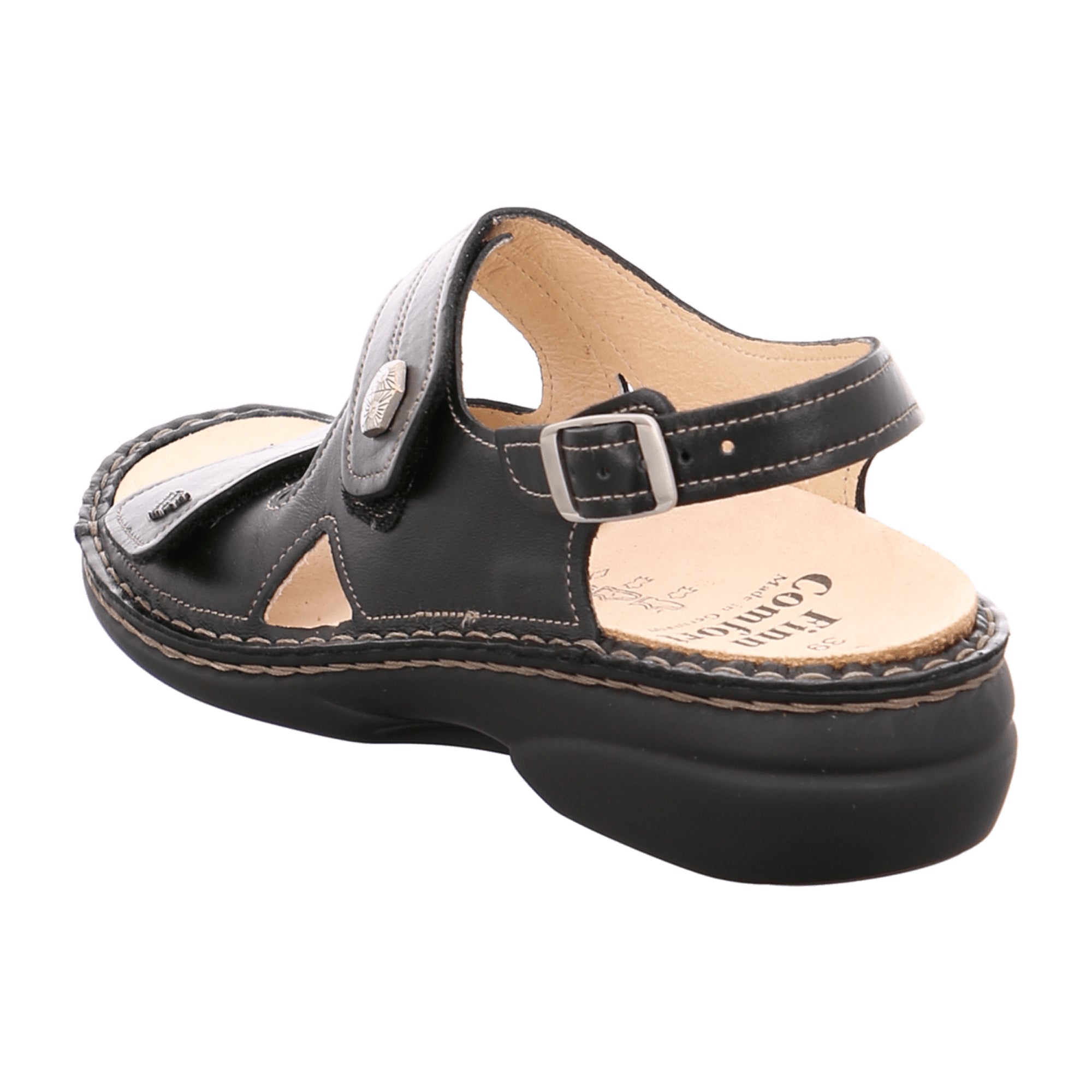 Finn Comfort Milos Women's Comfort Sandals, Black - Stylish & Durable