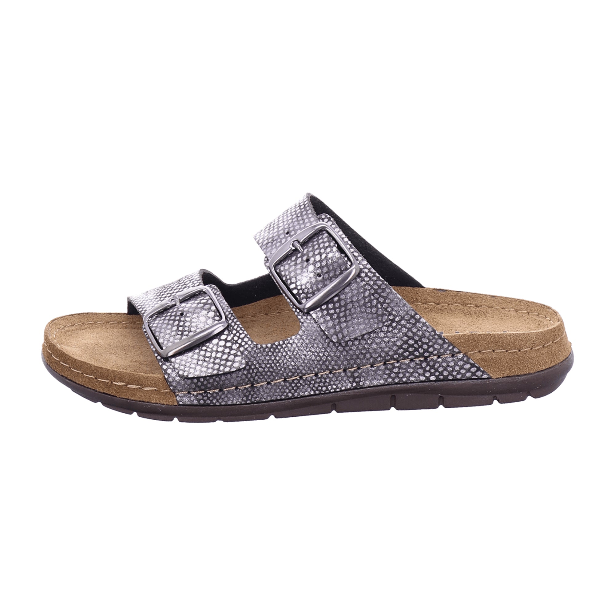 Rohde Classic Silver Slip-On Sandals for Women