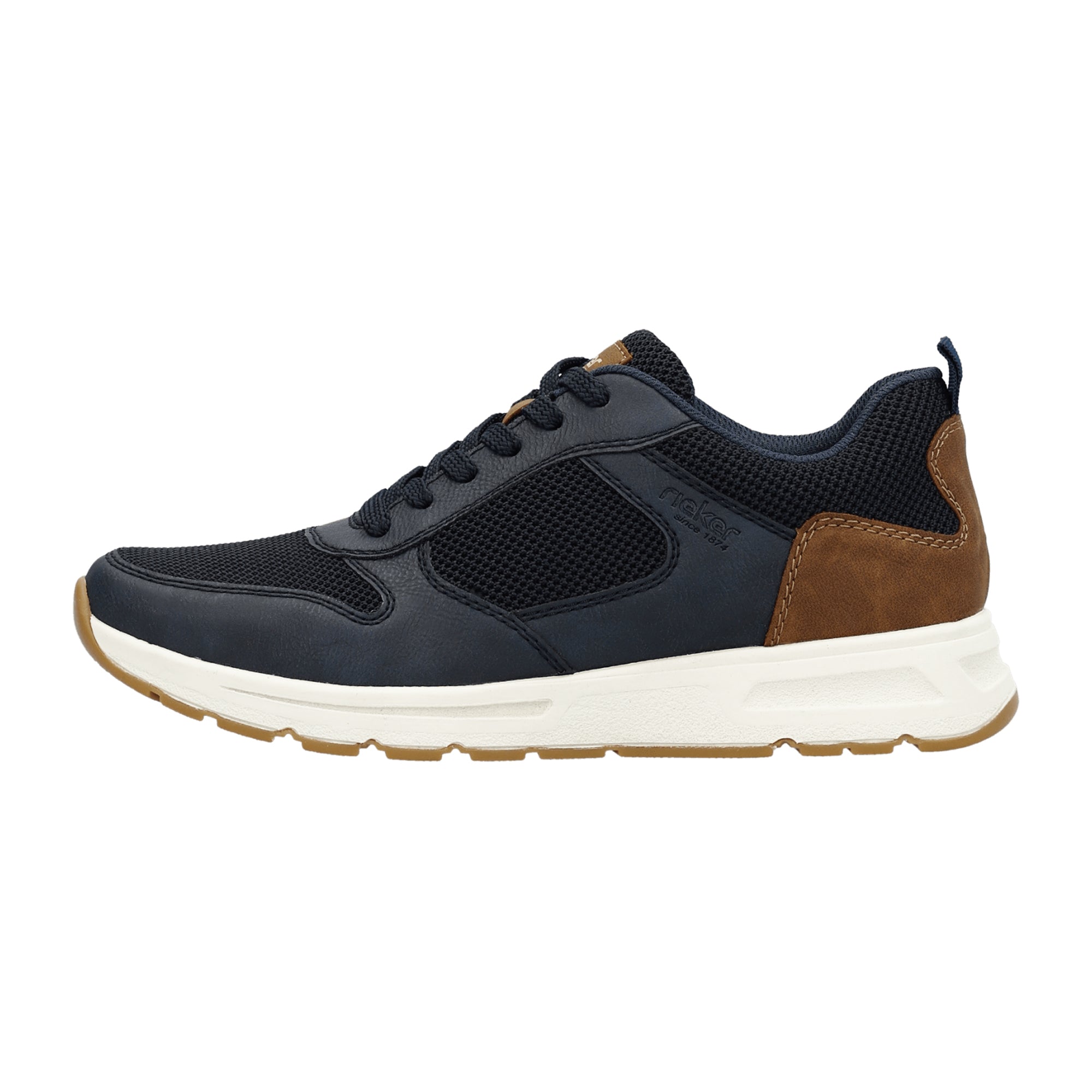 Rieker B0700 Men's Blue Casual Shoes Textile Upper EVA Rubber Sole