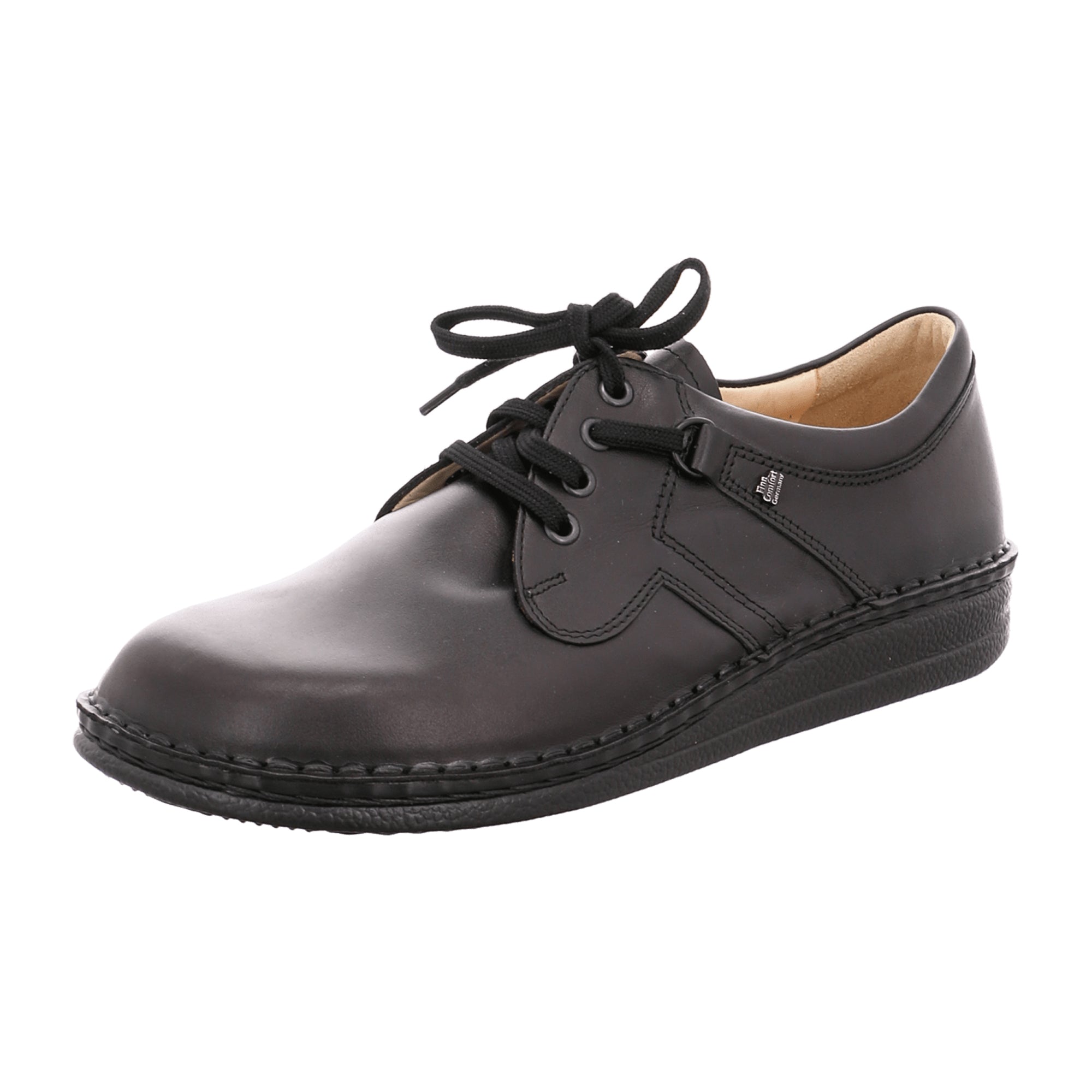 Finn Comfort Vaasa Men's Comfort Shoes - Elegant Black Leather