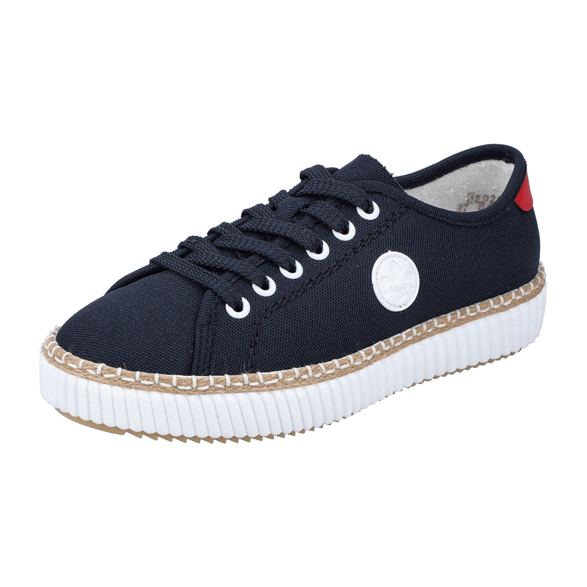 Rieker FSK Women's Blue Casual Shoes Textile Upper Flat Heel Comfortable Fit