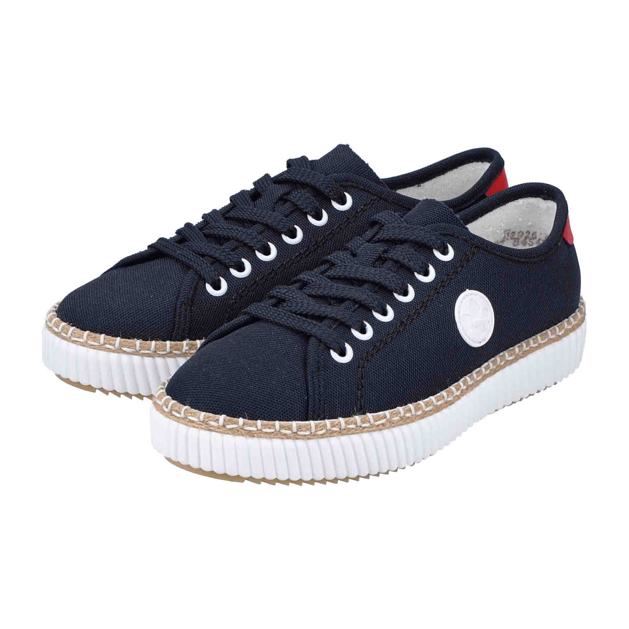 Rieker FSK Women's Blue Casual Shoes Textile Upper Flat Heel Comfortable Fit