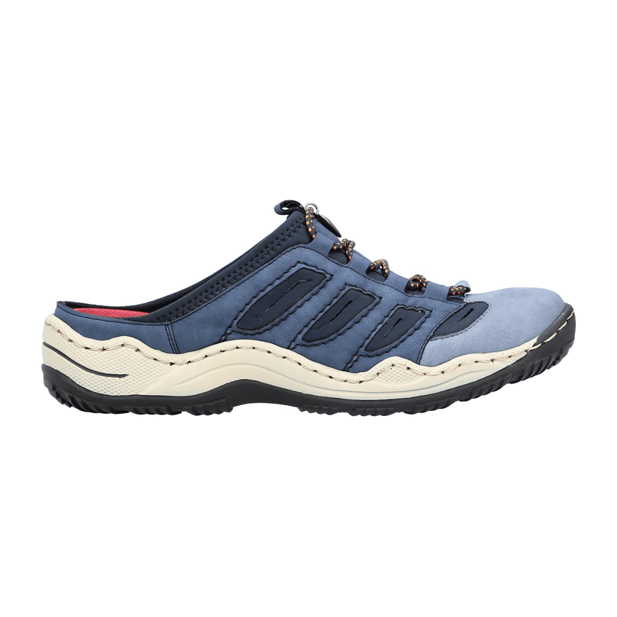Rieker Nabukino Women's Blue Slip-On Shoes with Removable Insole - Bartel-Shop