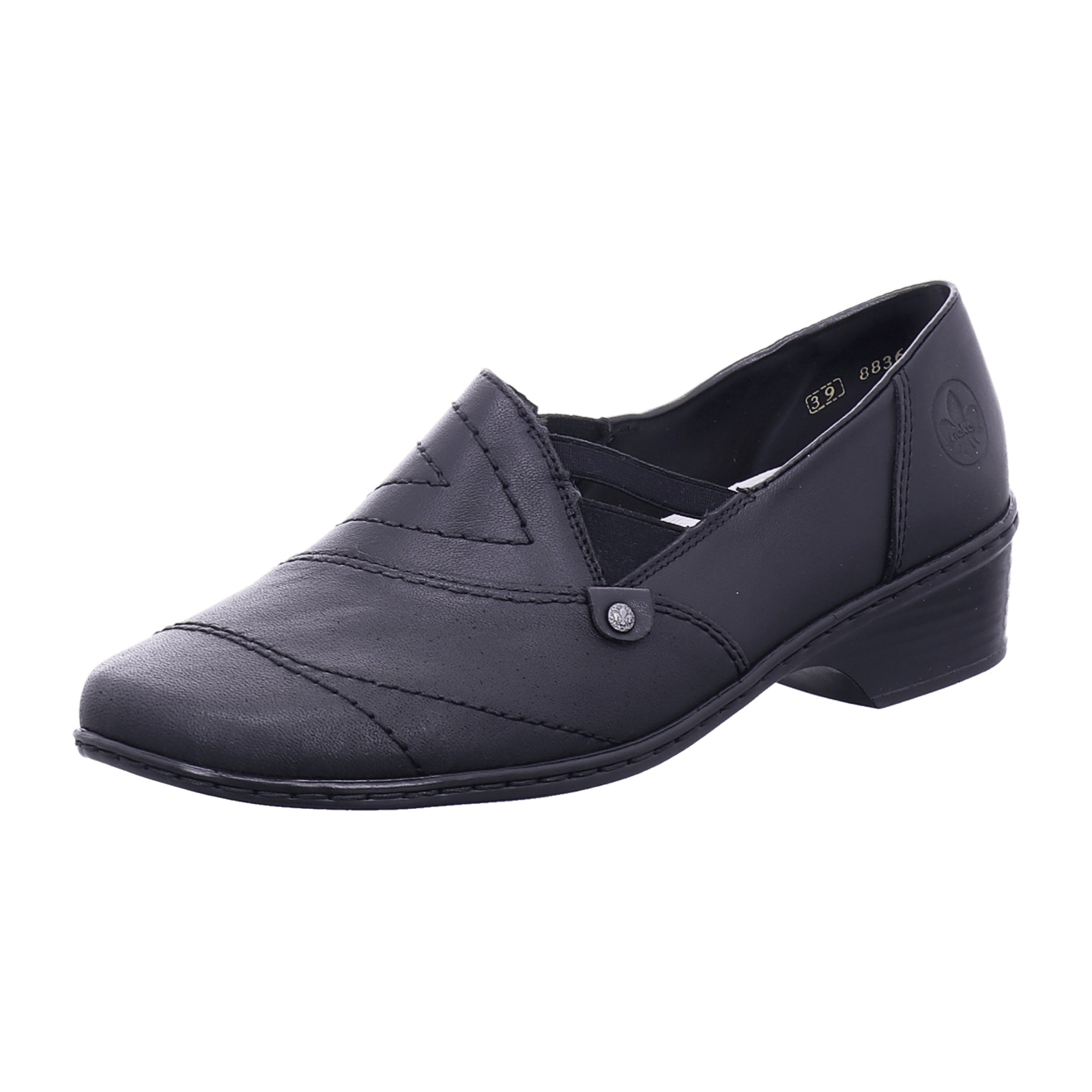 Rieker Comfortable Women's Slip-On Shoes Black