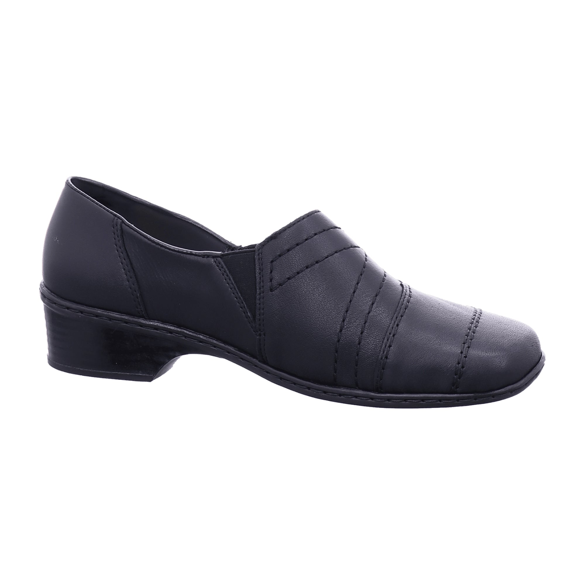 Rieker Comfortable Women's Slip-On Shoes Black