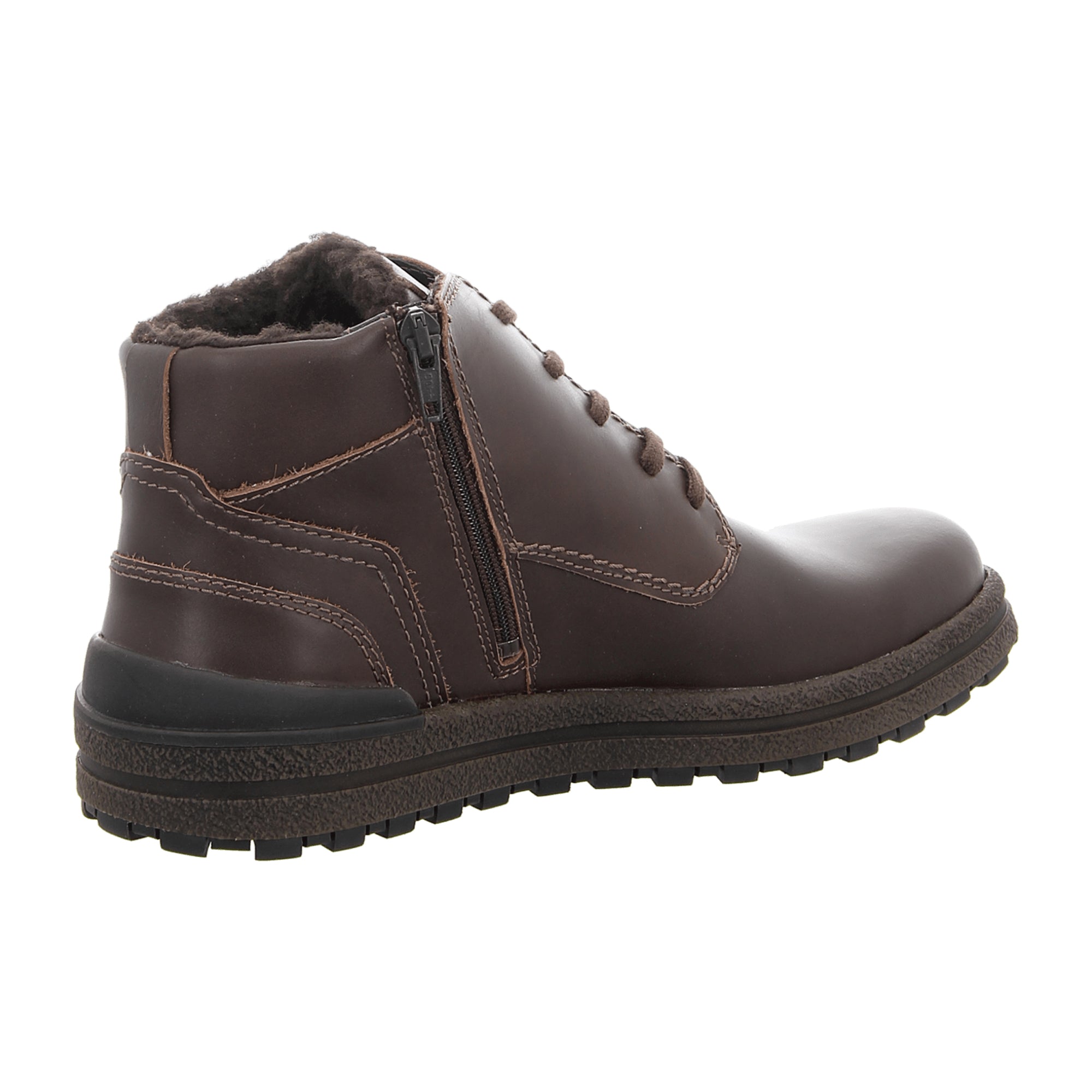Josef Seibel Men's Brown Lace-Up Ankle Boots