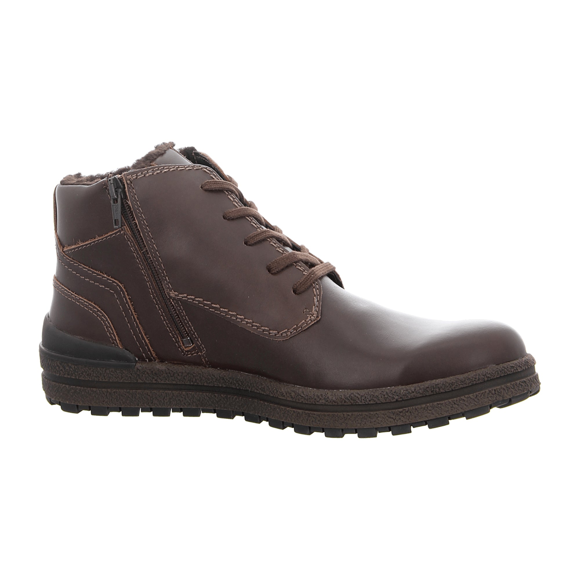Josef Seibel Men's Brown Lace-Up Ankle Boots