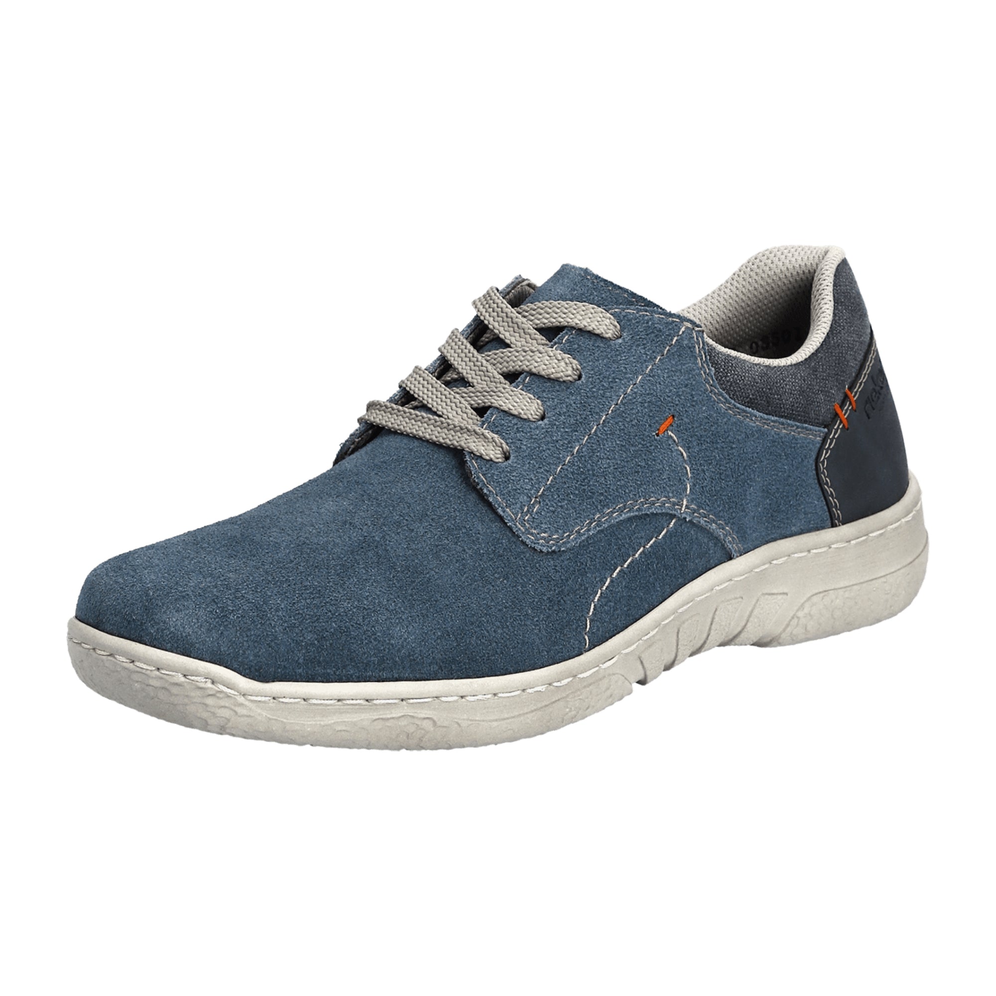 Rieker FSK Men's Blue Leather Casual Shoes