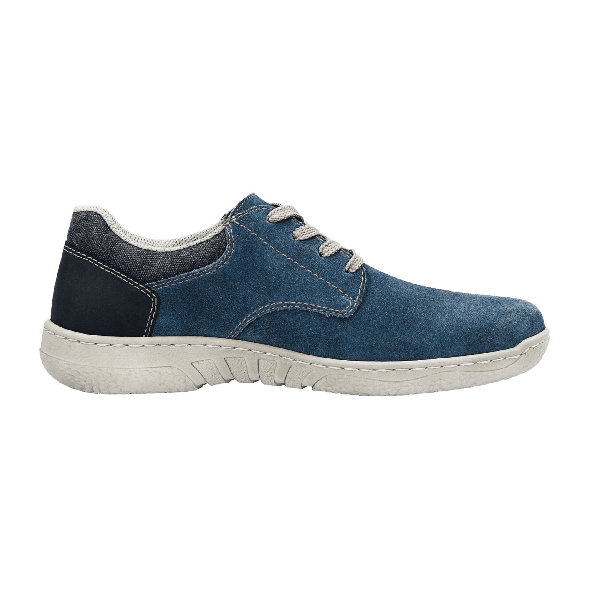 Rieker FSK Men's Blue Leather Casual Shoes