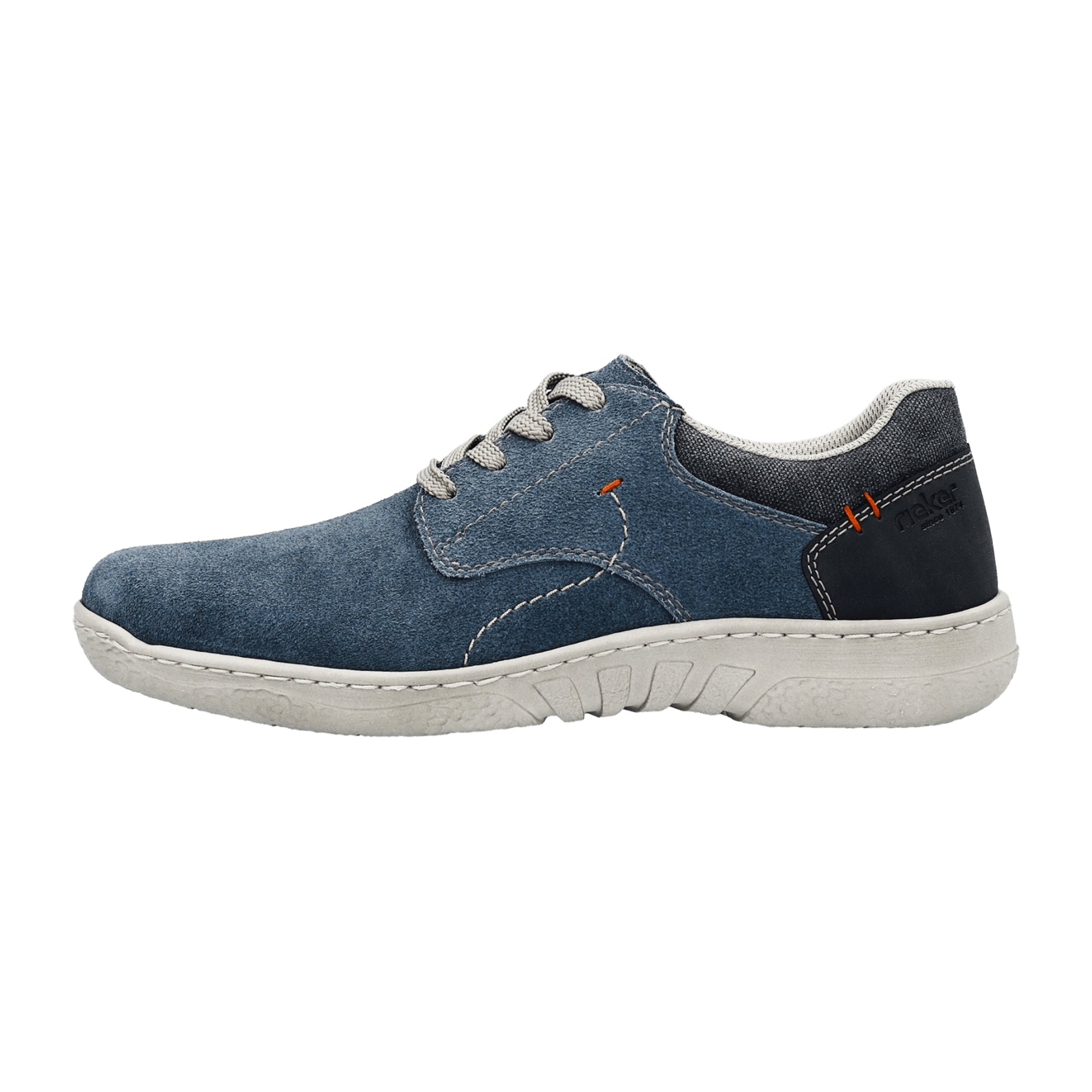 Rieker FSK Men's Blue Leather Casual Shoes