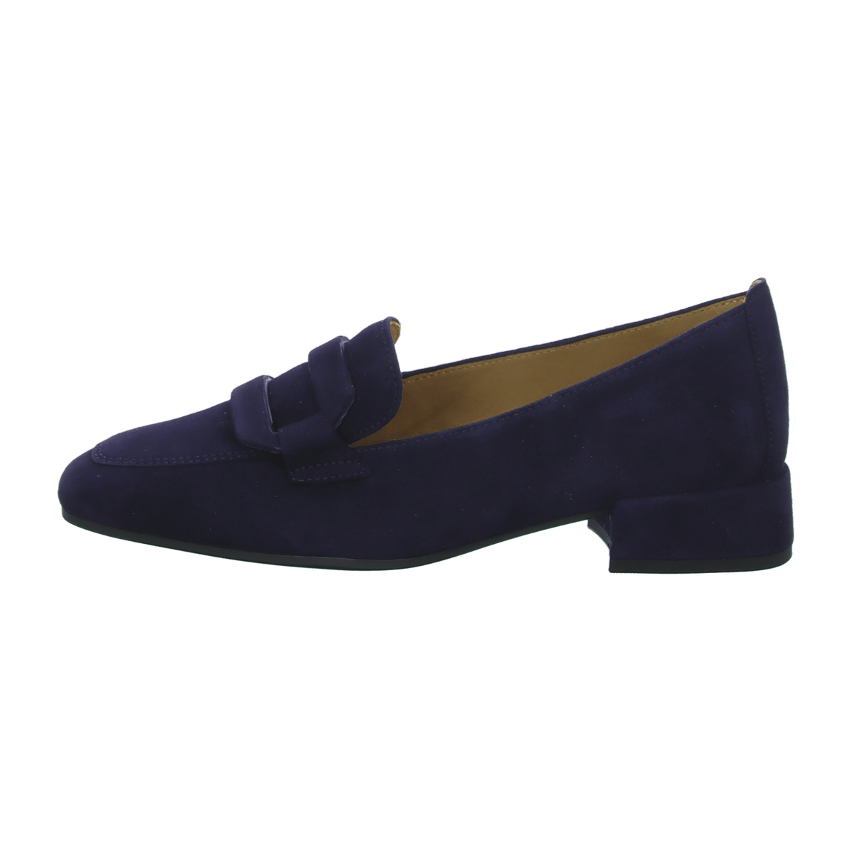 Gabor Women's Comfort Moccasins - Slip-On Nubuck Loafers in Atlantic Blue