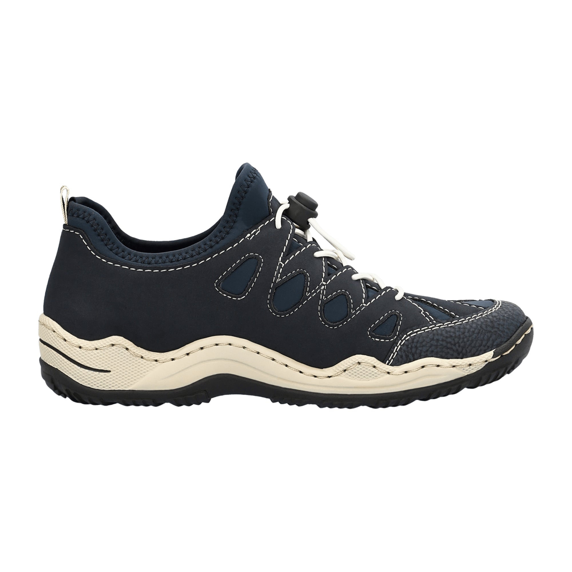 Rieker Women's Blue Shoes L0551-14 with Removable Insole and EVA Sole