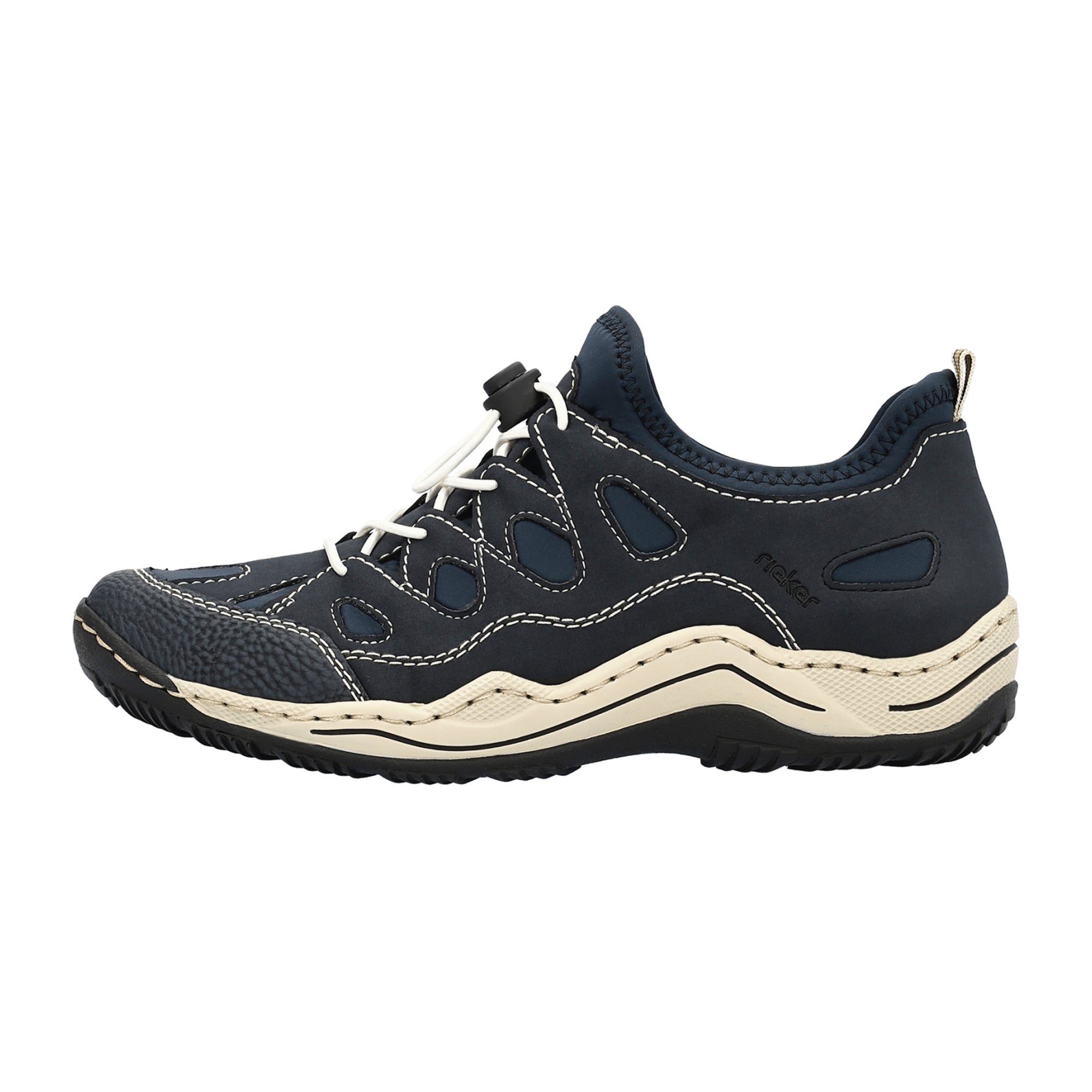 Rieker Women's Blue Shoes L0551-14 with Removable Insole and EVA Sole