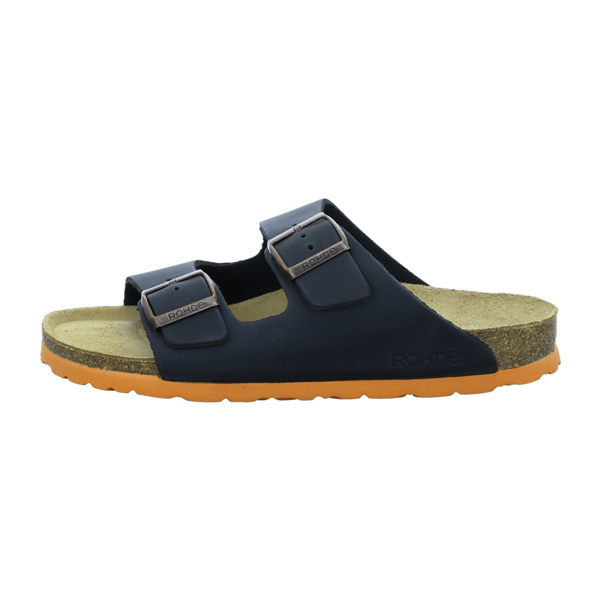 Rohde Grado Men's Blue Leather Sandals with Adjustable Strap