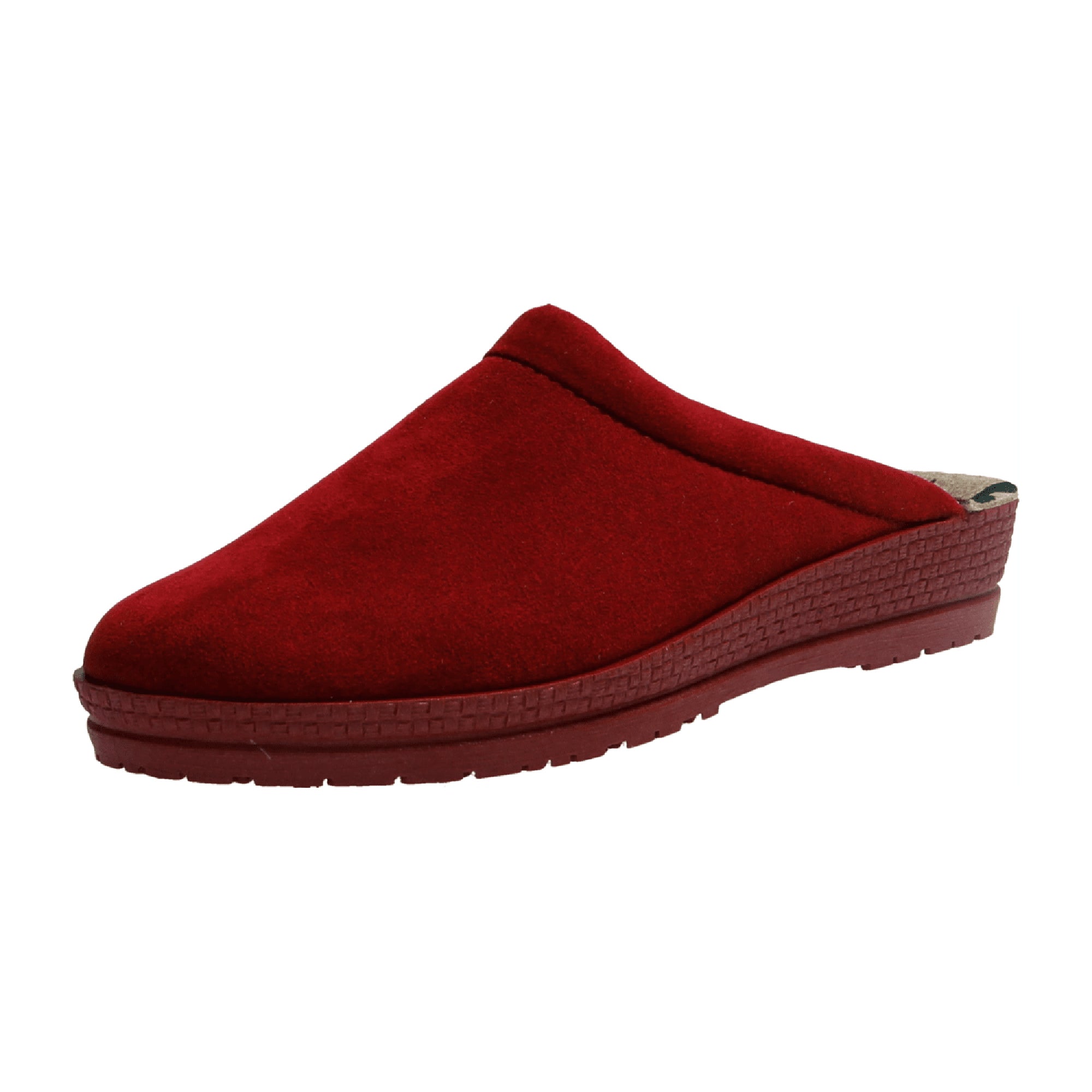 Rohde Women's Red House Slippers Slip-On Textile Synthetic Winter Shoes