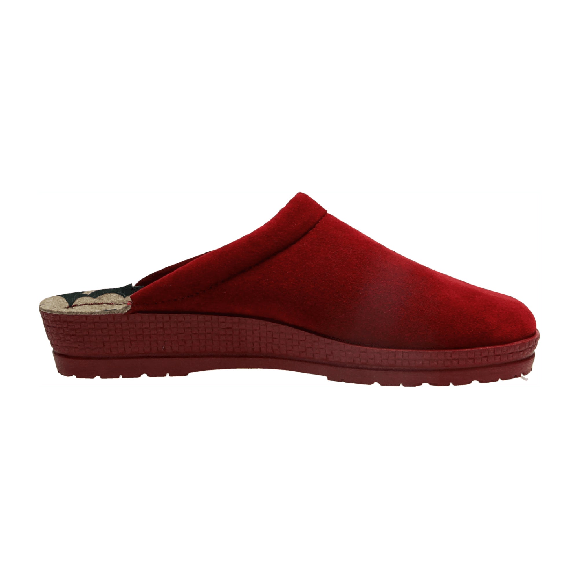 Rohde Women's Red House Slippers Slip-On Textile Synthetic Winter Shoes