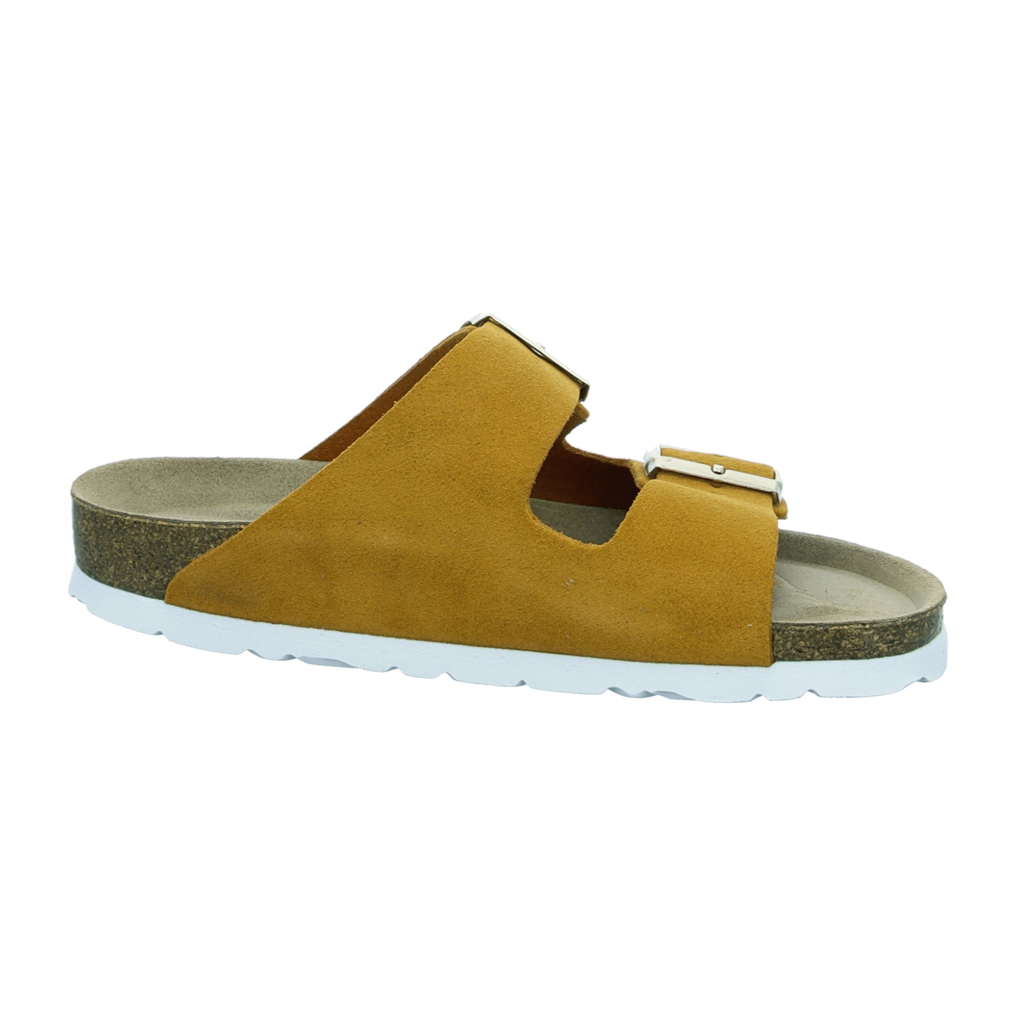Rohde Classic Yellow Slip-On Sandals for Women Textile Synthetic Leather Mix