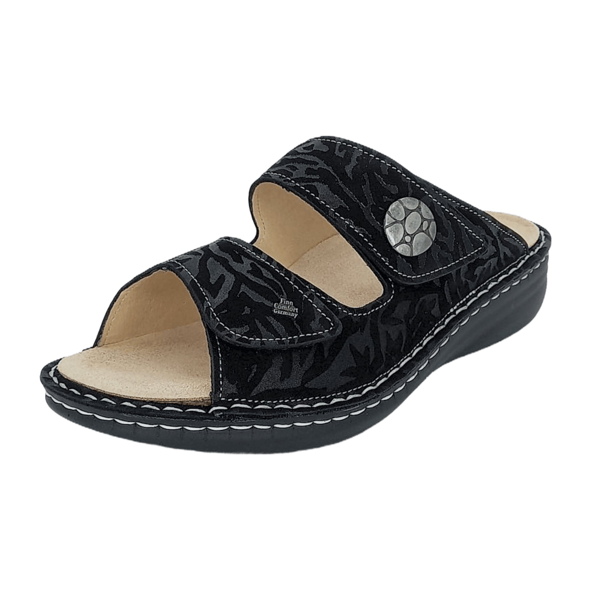 Finn Comfort Moorea Women's Comfort Sandals - Stylish Black Leather