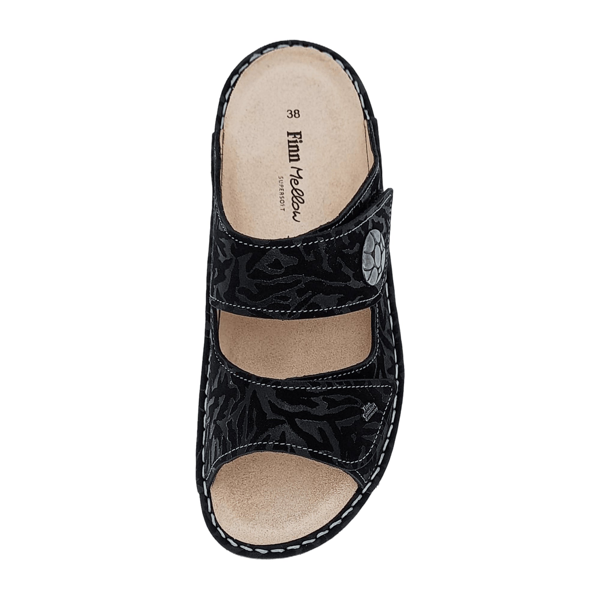 Finn Comfort Moorea Women's Comfort Sandals - Stylish Black Leather