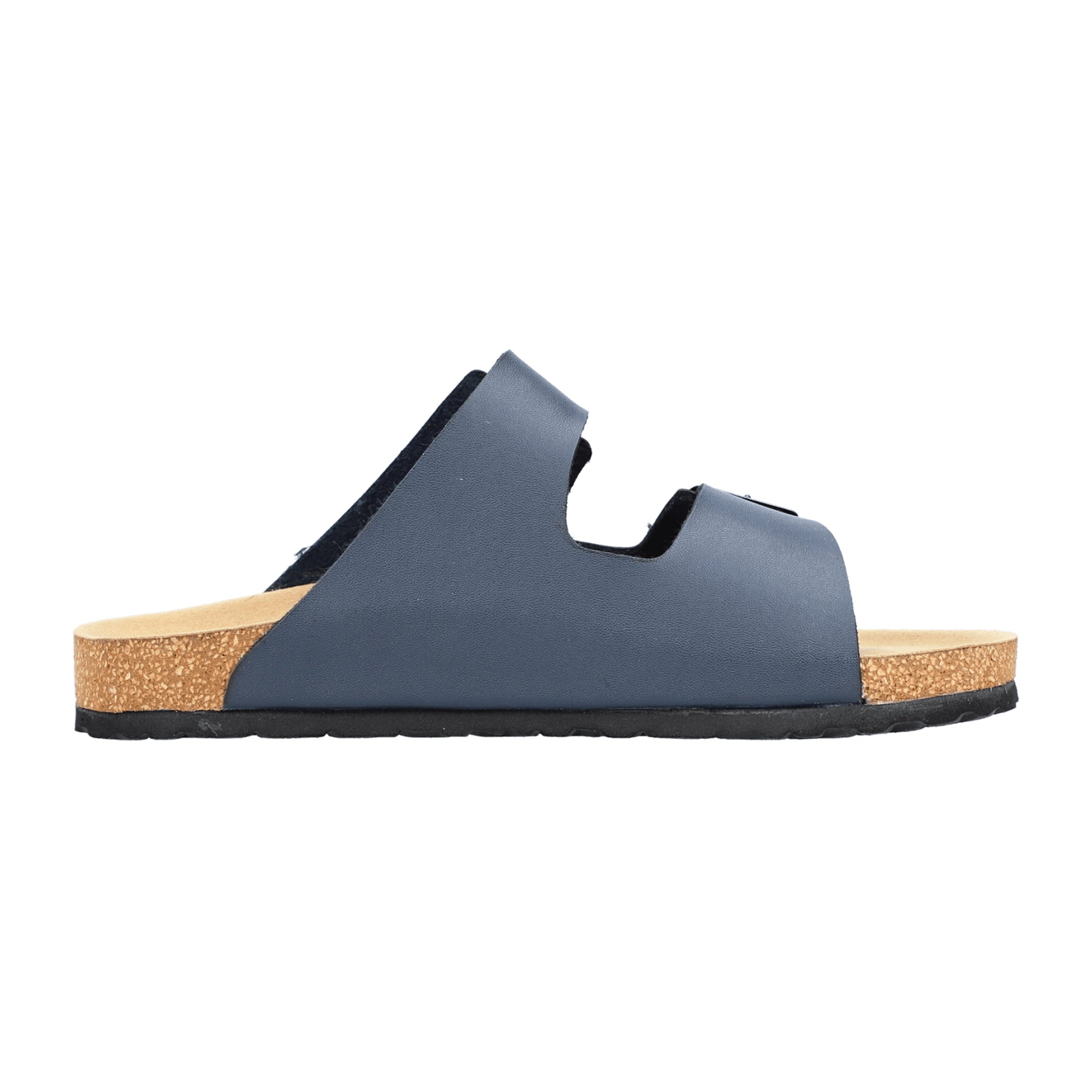 Rieker Men's Blue Sandals Comfortable Open Toe Casual Synthetic Leather
