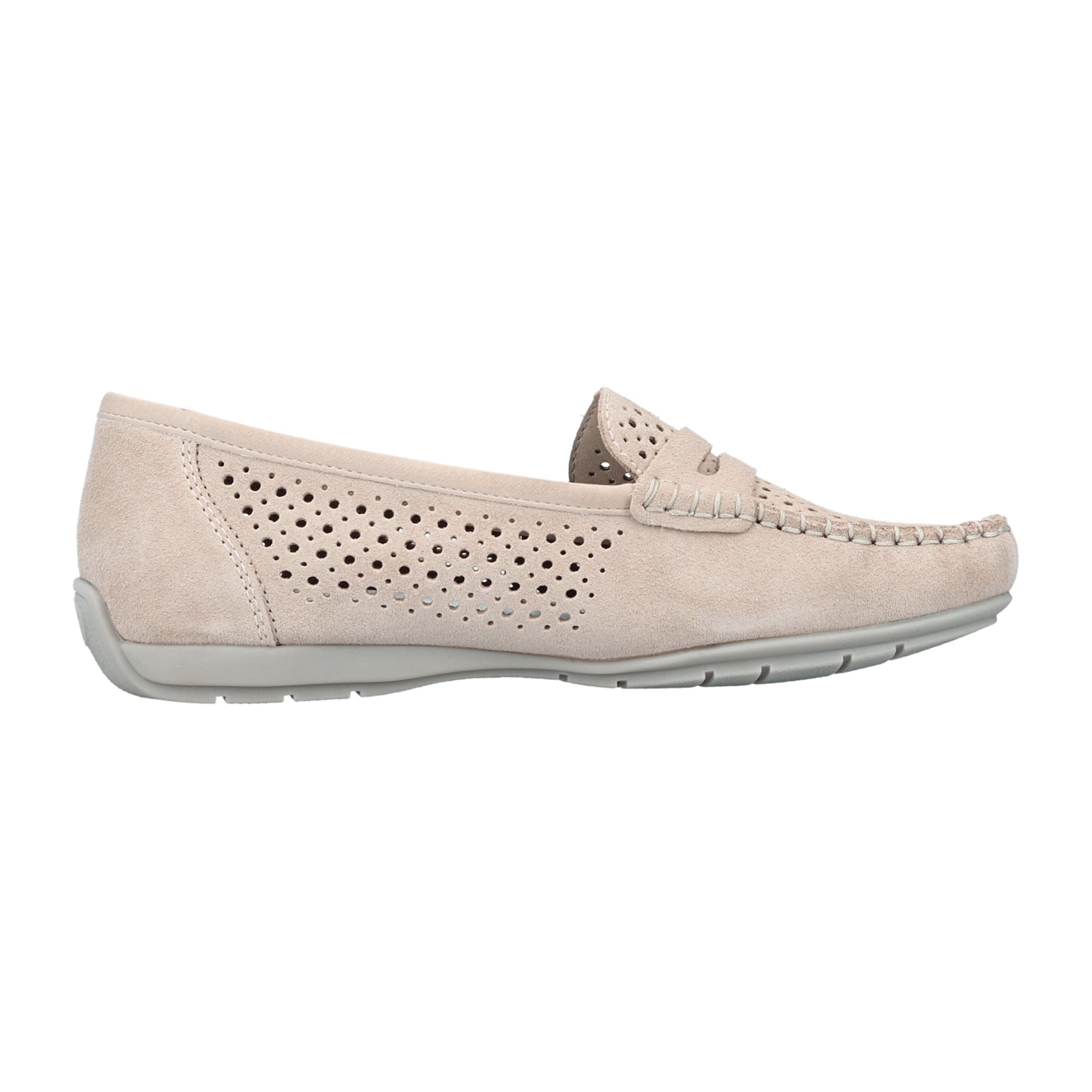 Rieker Women's Pink Leather Slip-On Shoes Comfortable Flat Sole