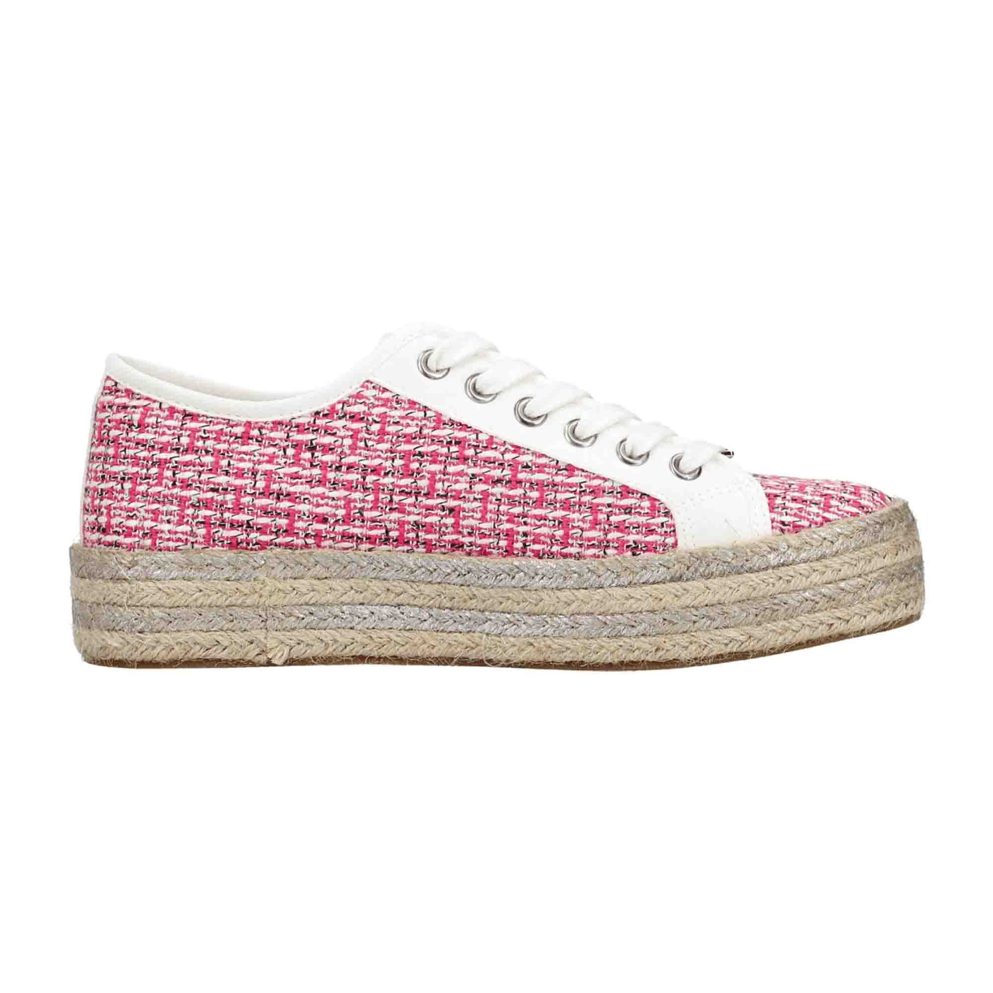 Rieker Women's Pink Casual Shoes with Low Platform Heel