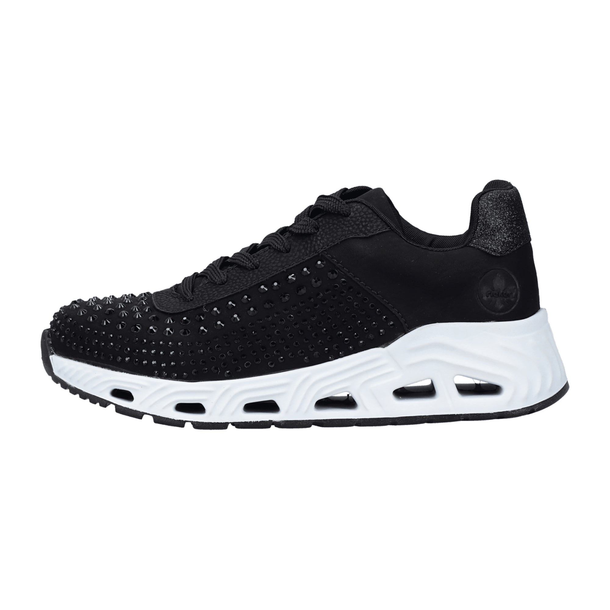 Rieker Black Nabukino Women's Casual Shoes with Removable Insole