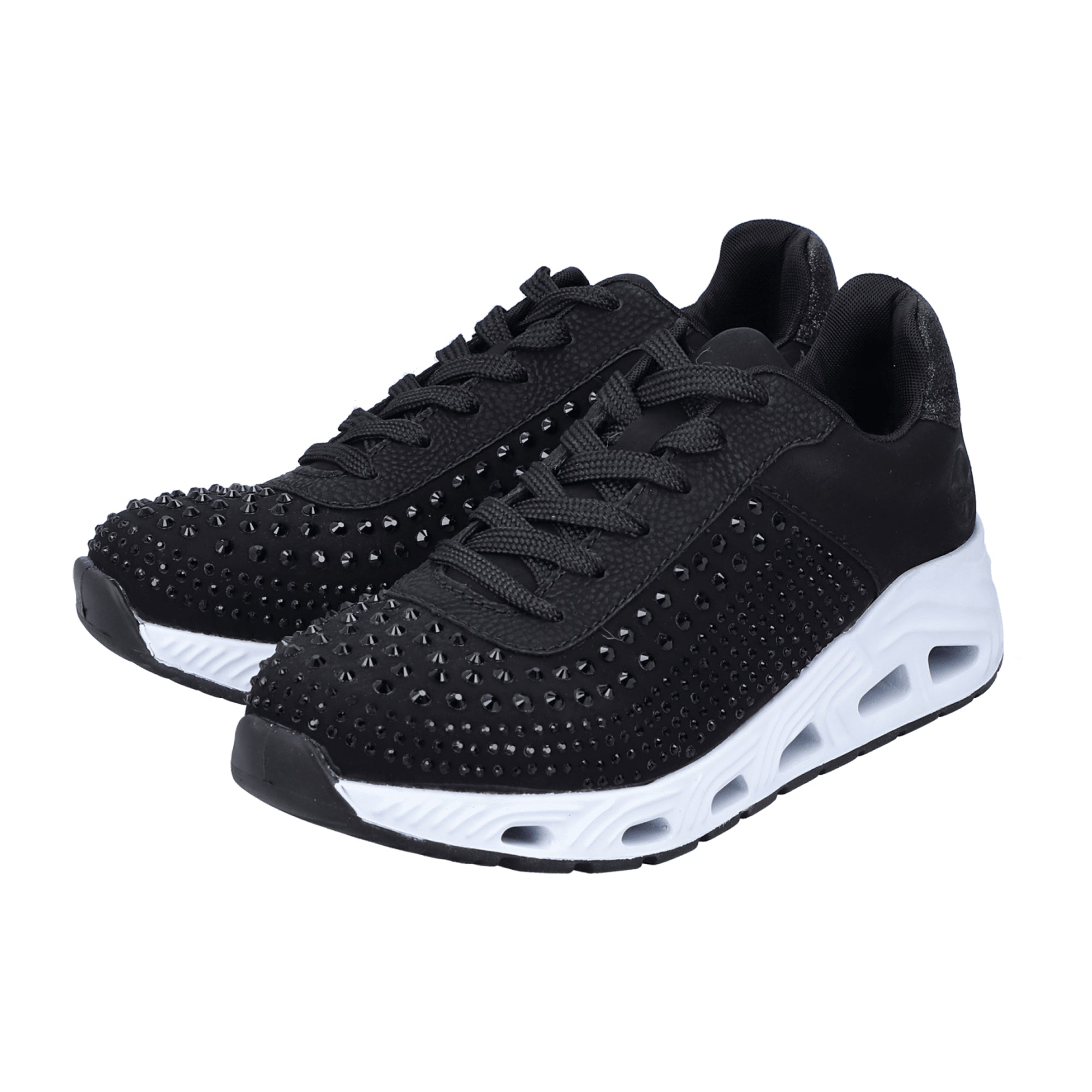 Rieker Black Nabukino Women's Casual Shoes with Removable Insole