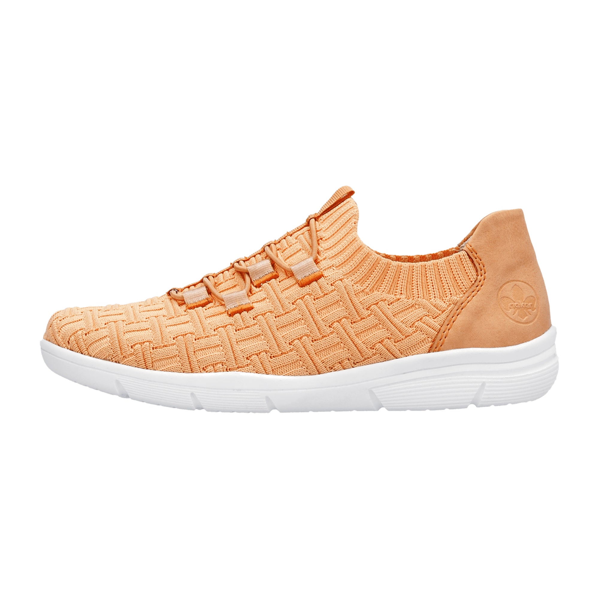 Rieker Women's Orange Slip-On Shoes with Removable Insole