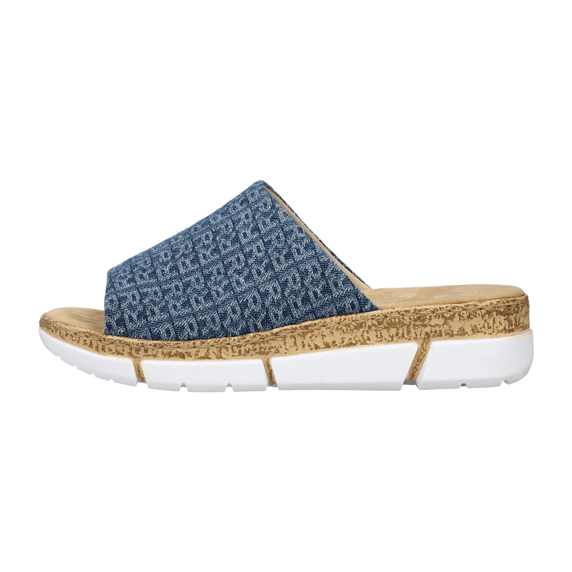 Rieker FSK Women's Blue Sandals Textile Upper and Lining PU Sole