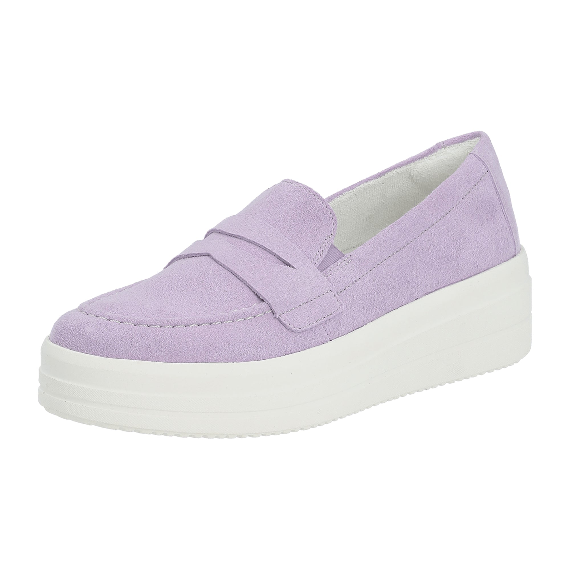 Remonte Women's Purple Slip-On Suede Shoes