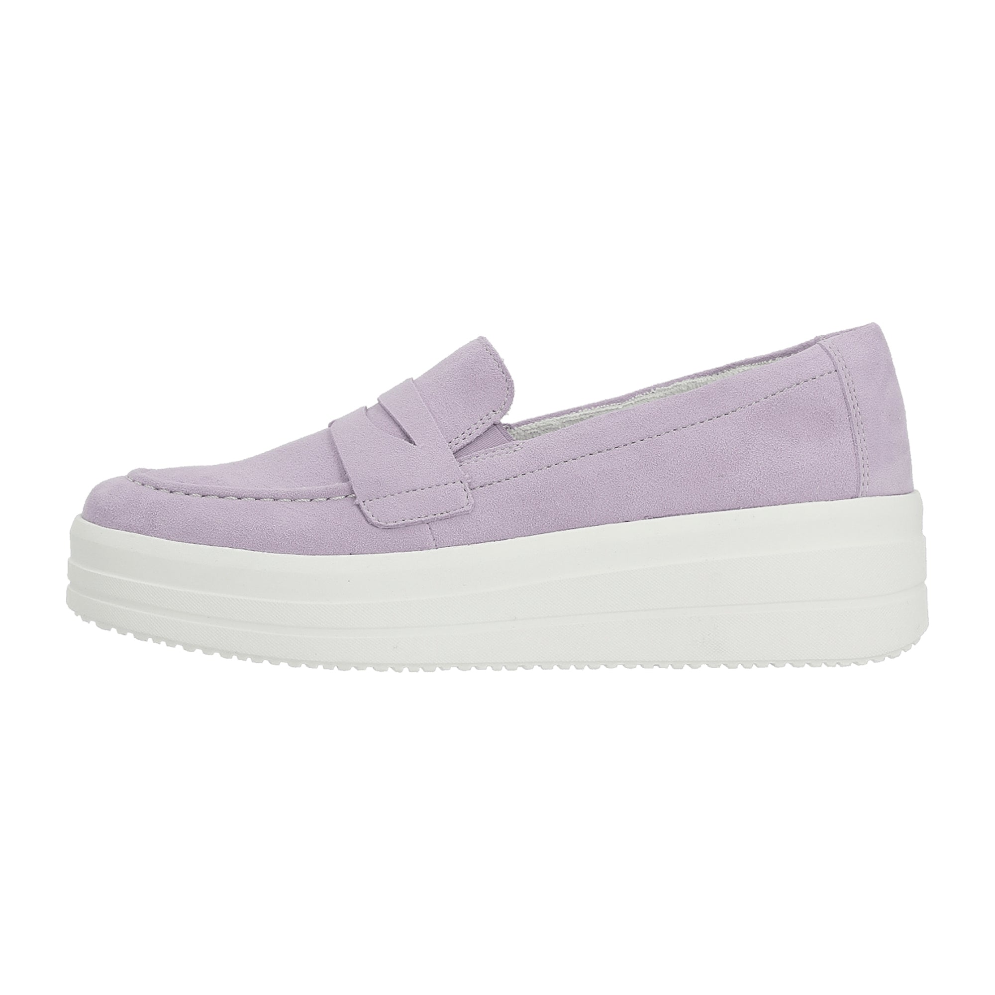 Remonte Women's Purple Slip-On Suede Shoes