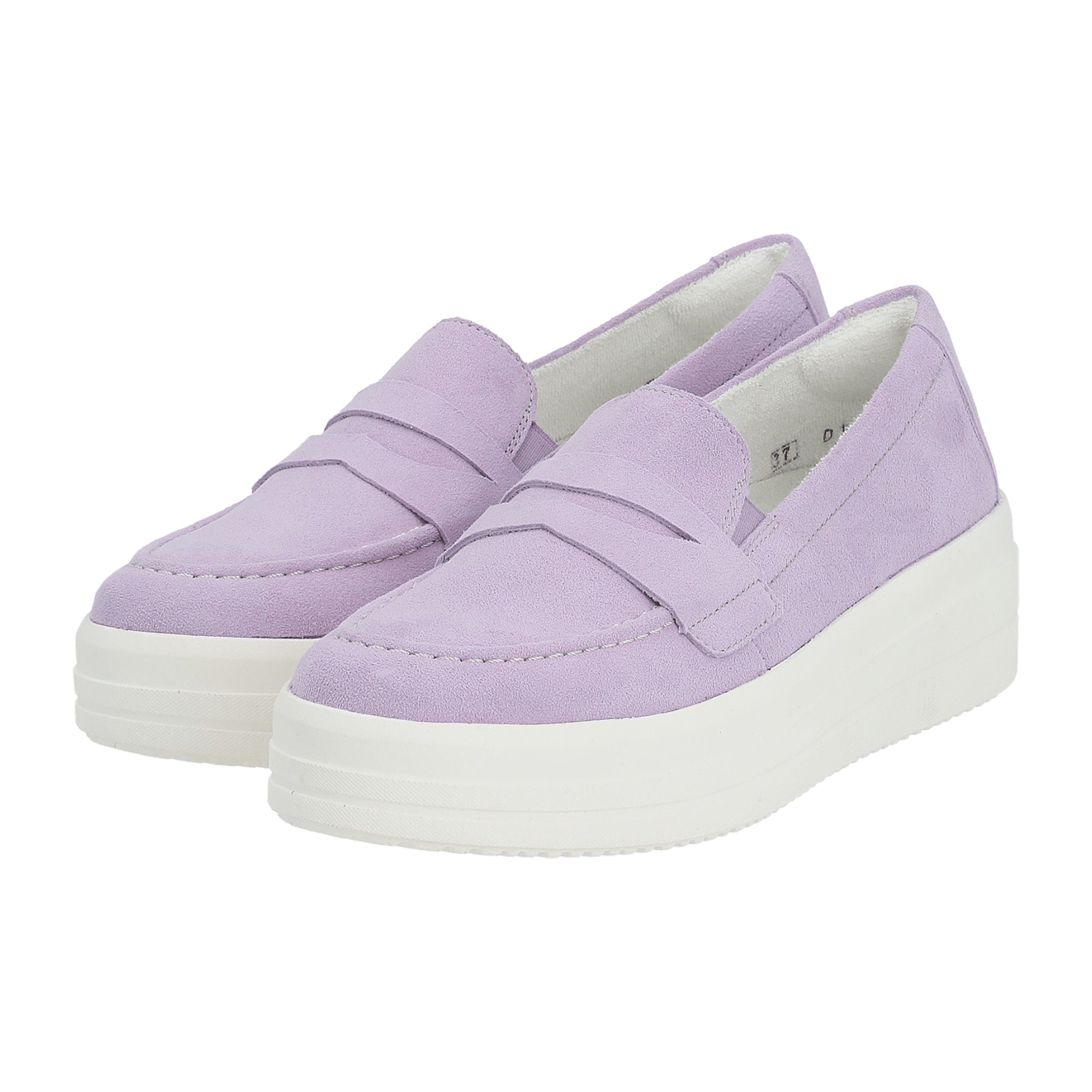 Remonte Women's Purple Slip-On Suede Shoes