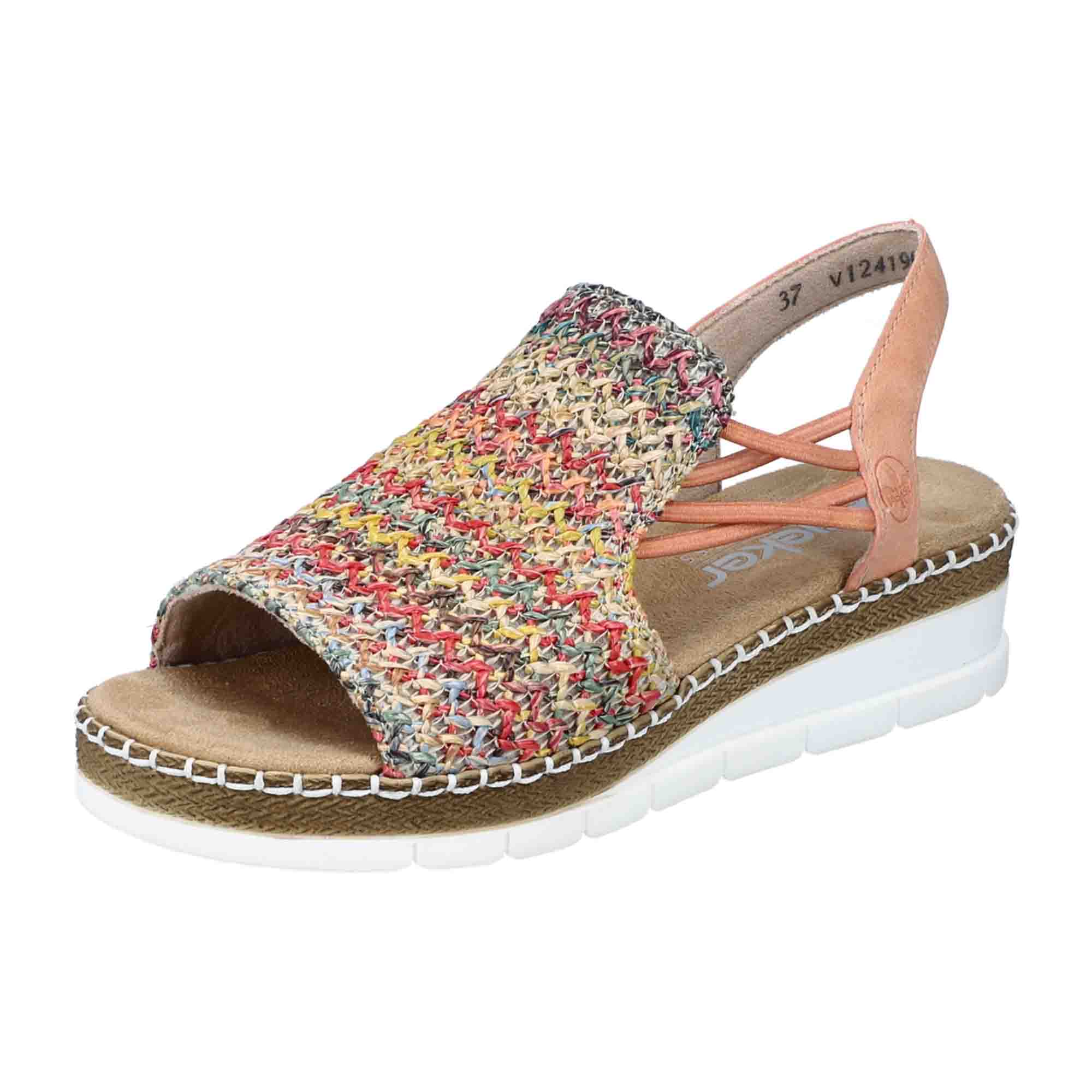 Rieker Flechtana Women's Colorful Sandals Comfortable Stylish Summer Footwear