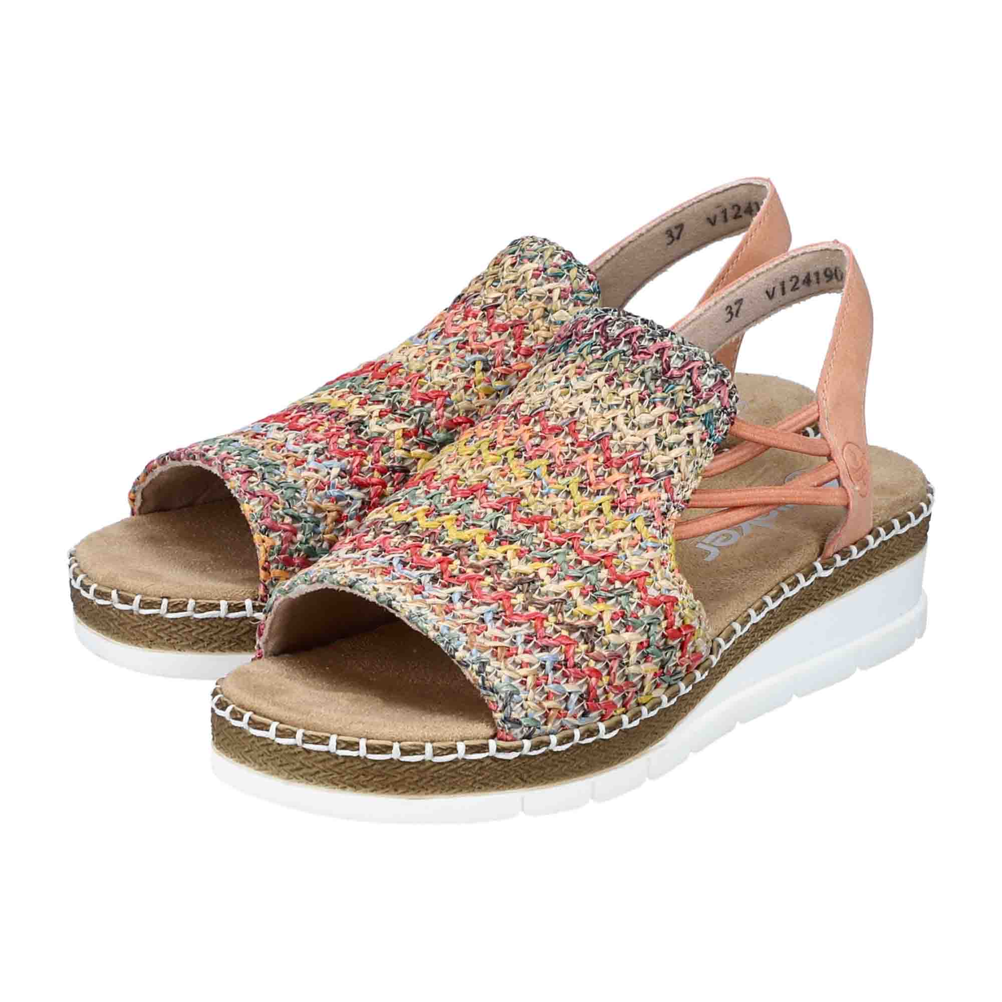 Rieker Flechtana Women's Colorful Sandals Comfortable Stylish Summer Footwear