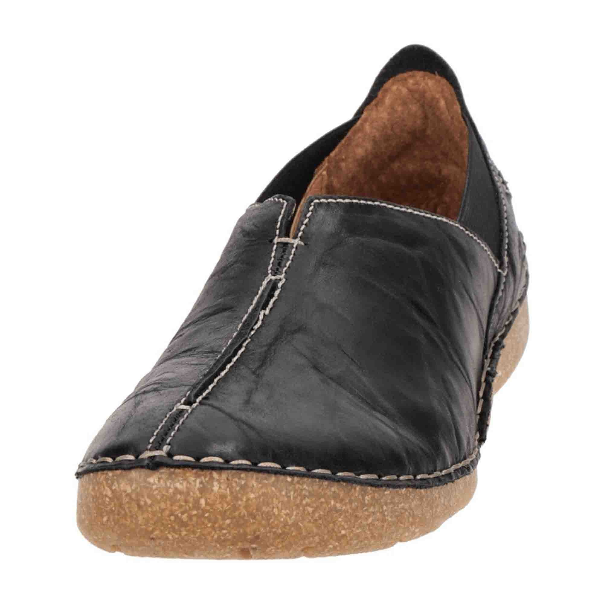 Josef Seibel Women's Black Slip-On Shoes Fergey 69