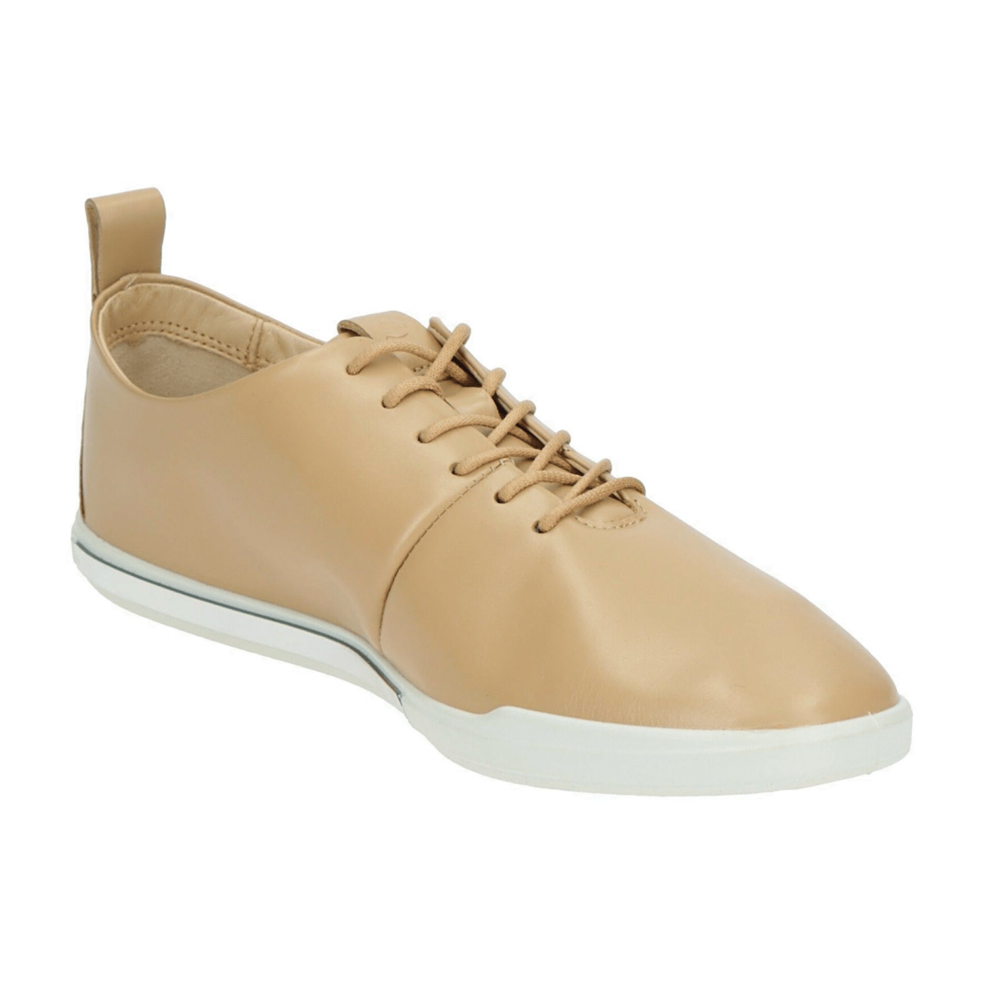 Ecco Simpil 2 Women's Beige Lace-Up Shoes - Stylish & Durable Footwear