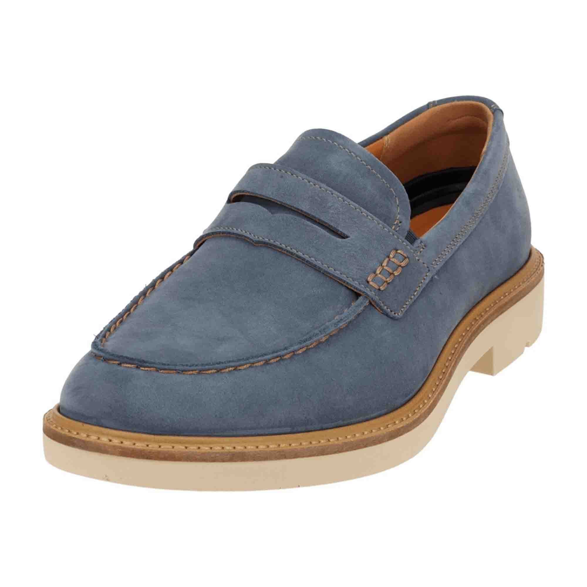 Ecco Metropole London Men's Blue Loafer Slippers 525654 - Stylish & Comfortable