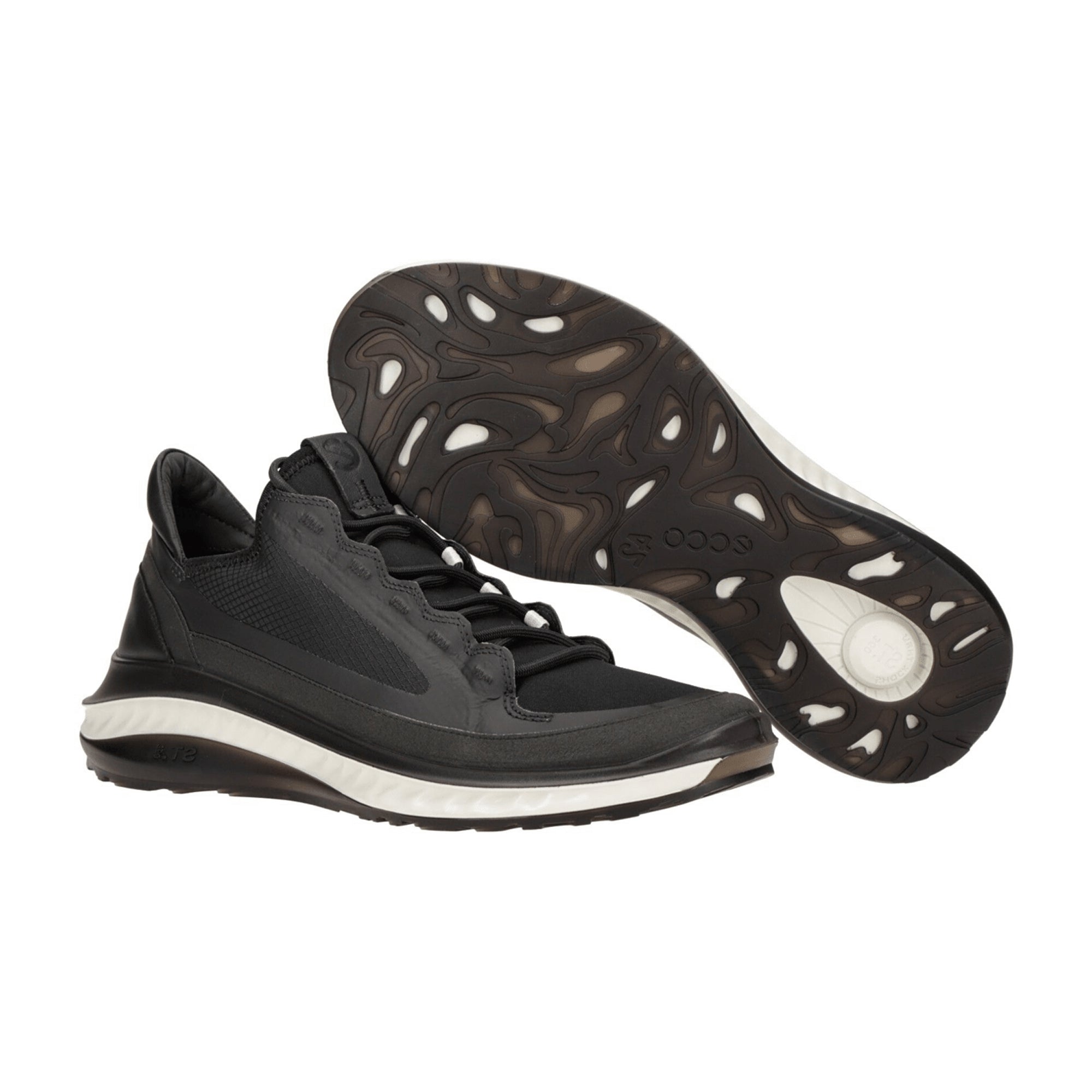 Ecco ST.360 Men's Sneakers - Durable & Stylish Black Athletic Shoes, Model 821314