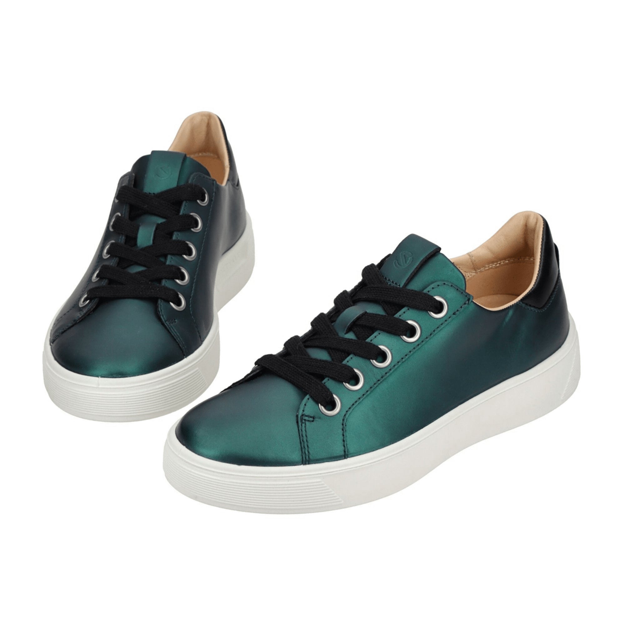 Ecco Street Tray Women's Green Metallic Sneakers - Stylish & Durable Footwear