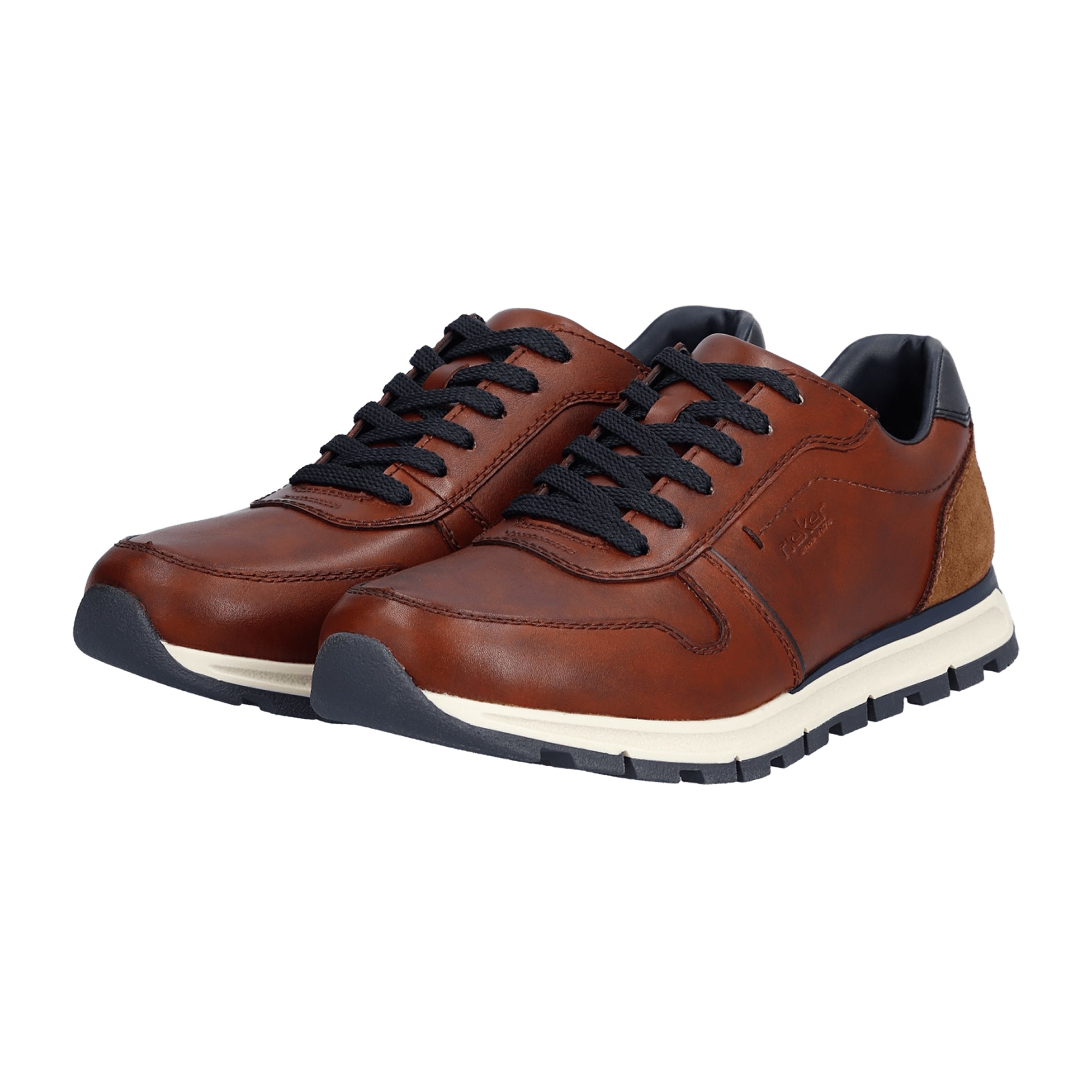 Rieker Men's Brown Leather Casual Shoes