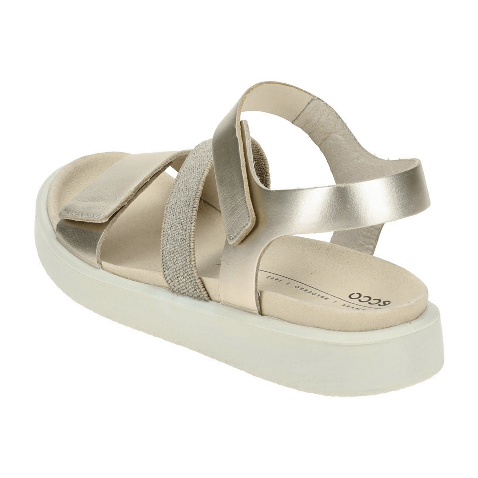 Ecco Flowt Women's Metallic Grey Sandals 273713 - Stylish & Comfortable