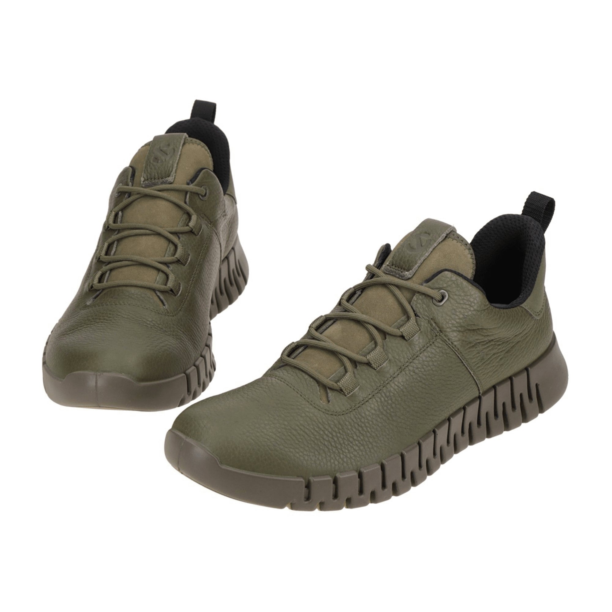 Ecco Gruuv Men's Green Sneakers - Waterproof GORE-TEX Casual Shoes 525224