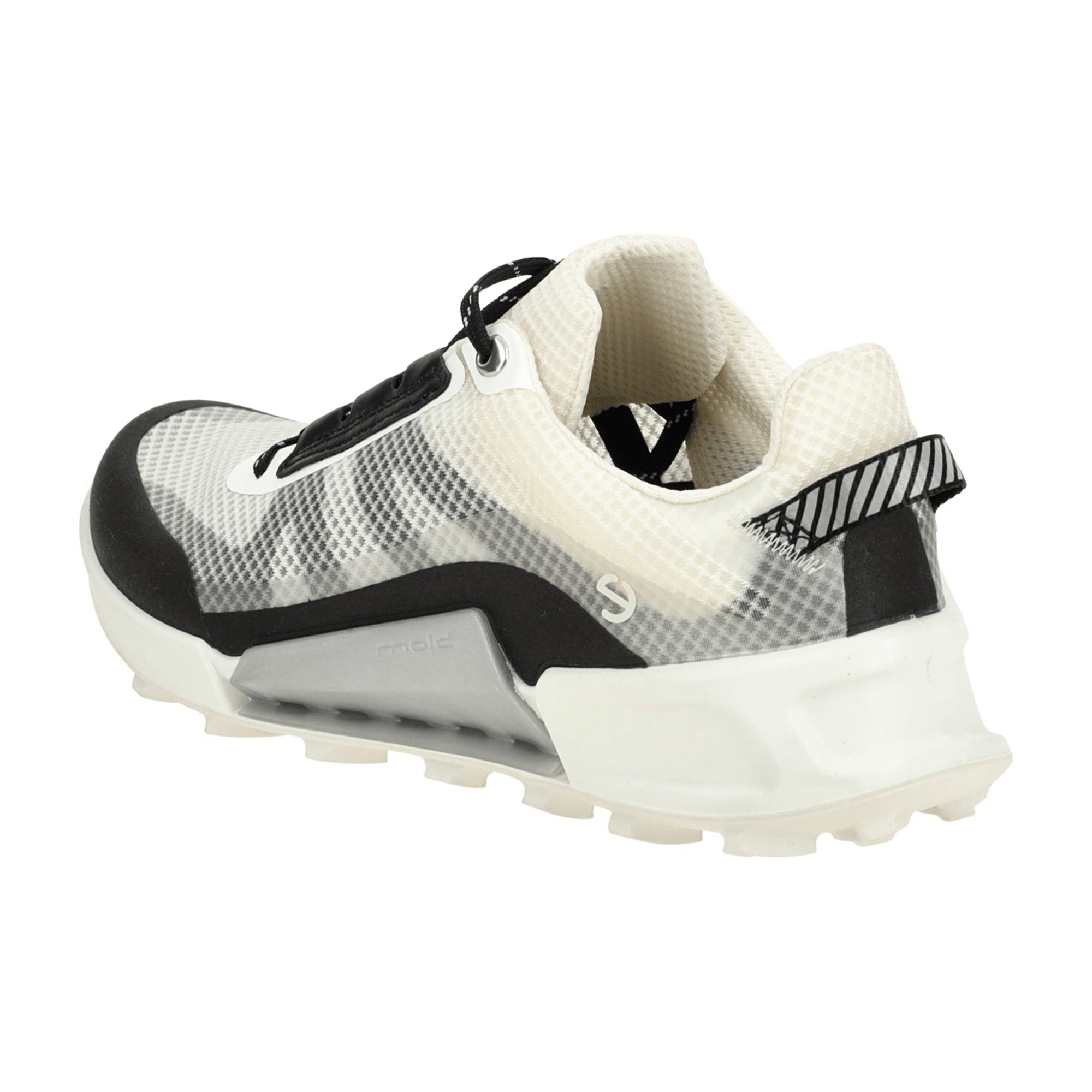 Ecco Biom X Mountain Women's Sneakers - Durable White & Black Outdoor Shoes, Style 823853