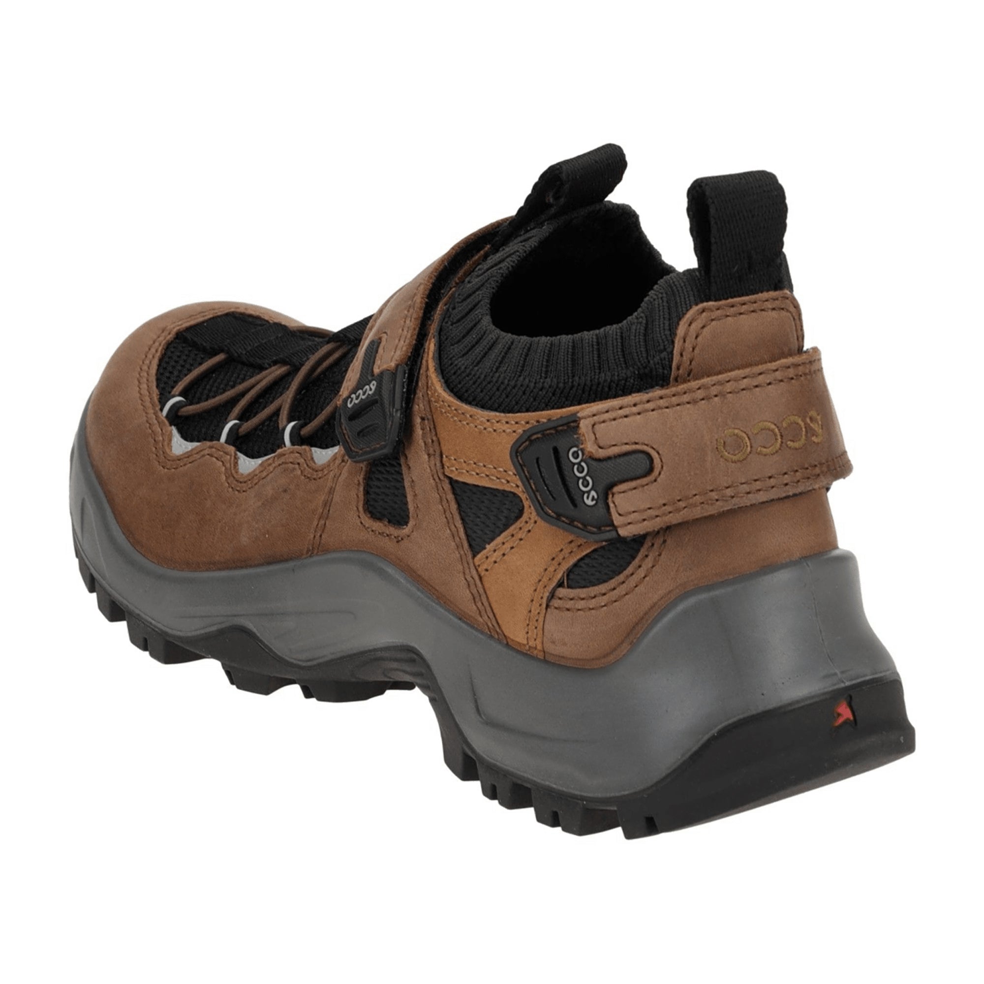 Ecco Offroad Men's Walking Sandals 822334 - Durable Outdoor Klett Shoes in Brown